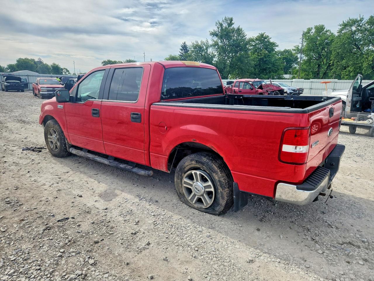 2006 Ford F150 Supercrew Red vin: 1FTRW12W86KC51987