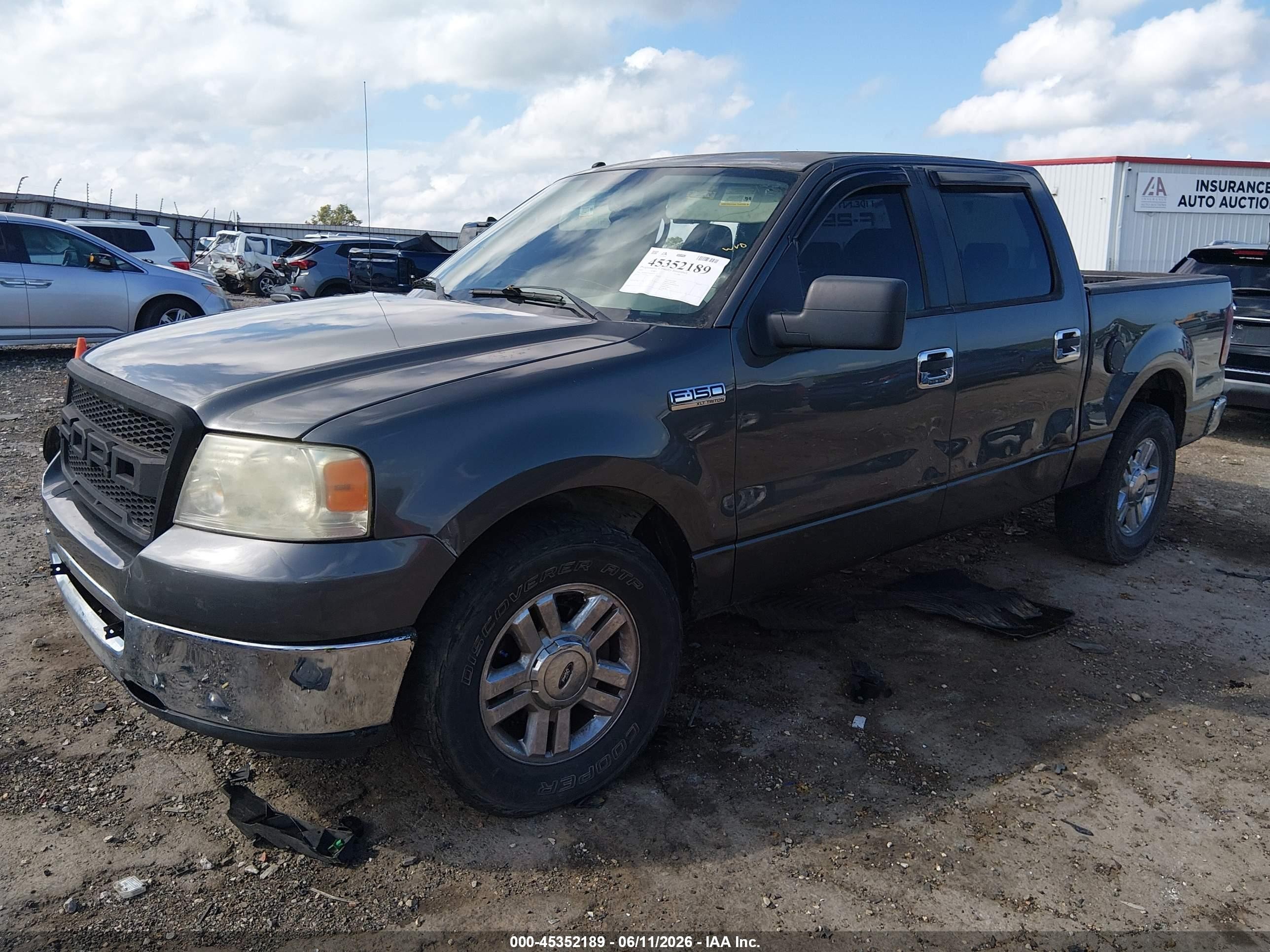 2007 Ford F-150 Xlt Gray vin: 1FTRW12W87FB12534
