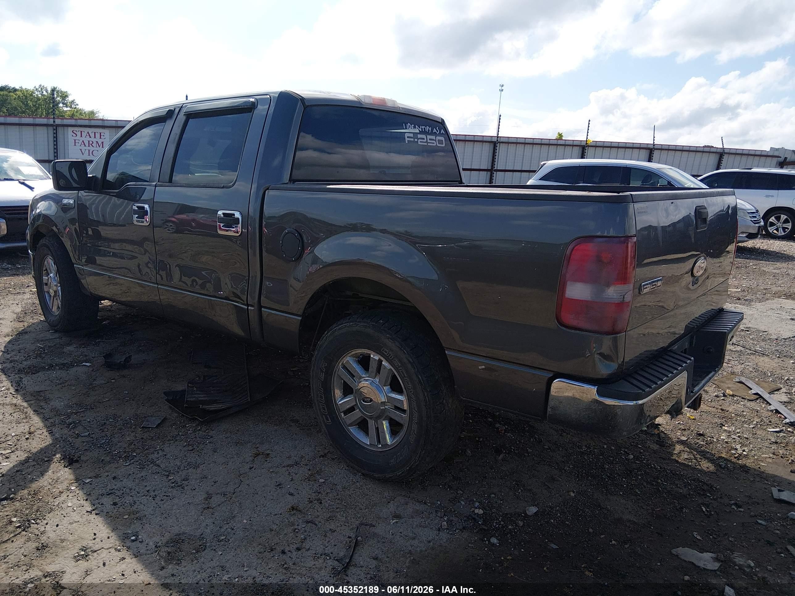 2007 Ford F-150 Xlt Gray vin: 1FTRW12W87FB12534