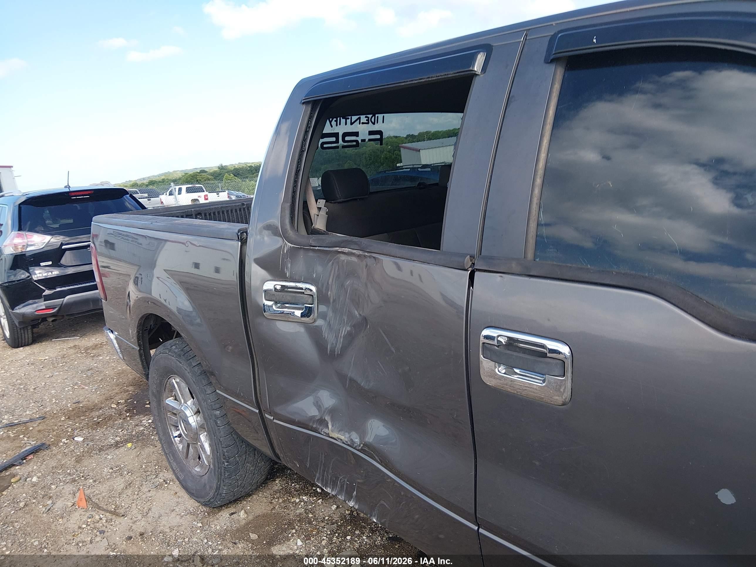 2007 Ford F-150 Xlt Gray vin: 1FTRW12W87FB12534