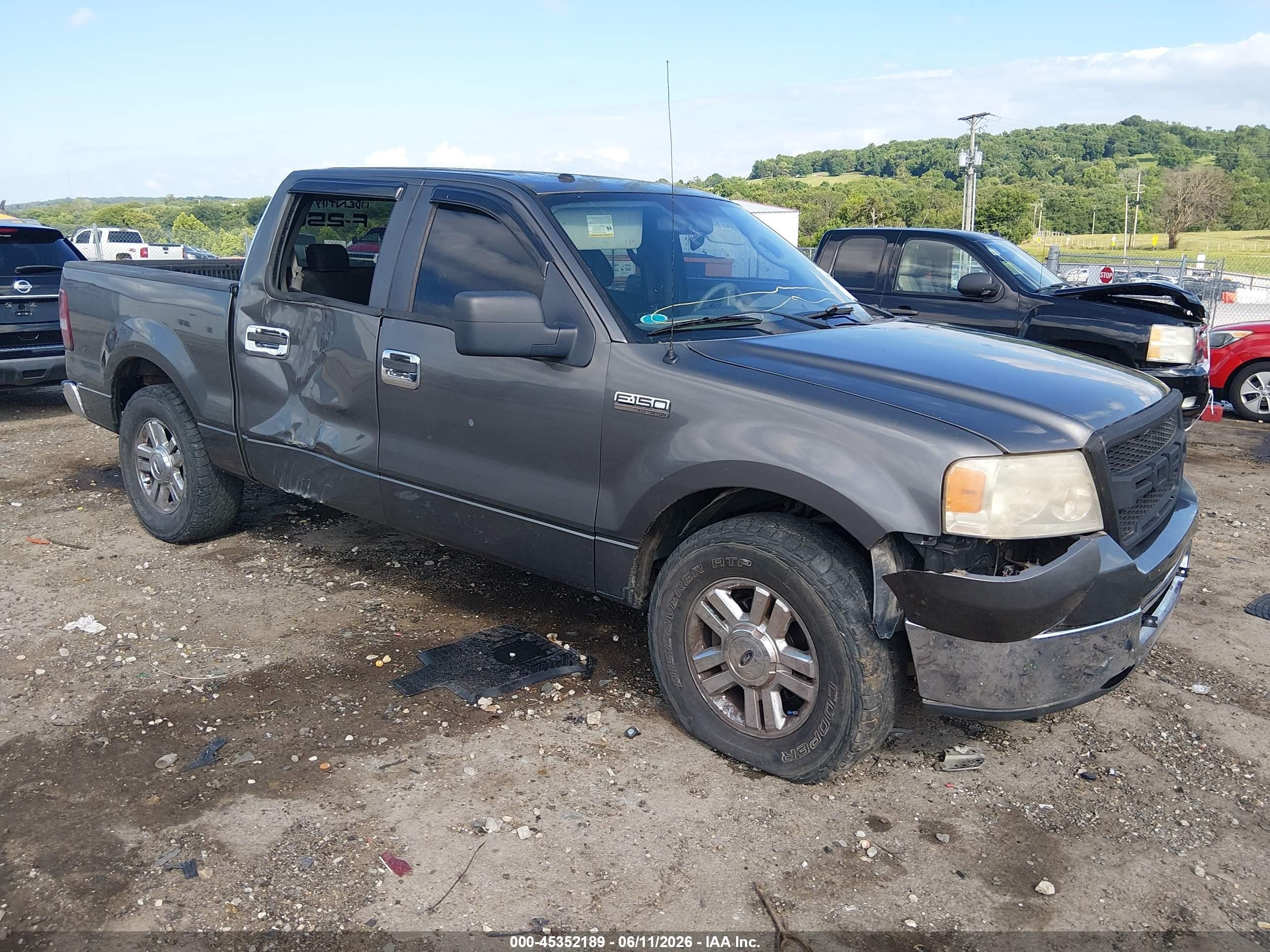 2007 Ford F-150 Xlt Gray vin: 1FTRW12W87FB12534