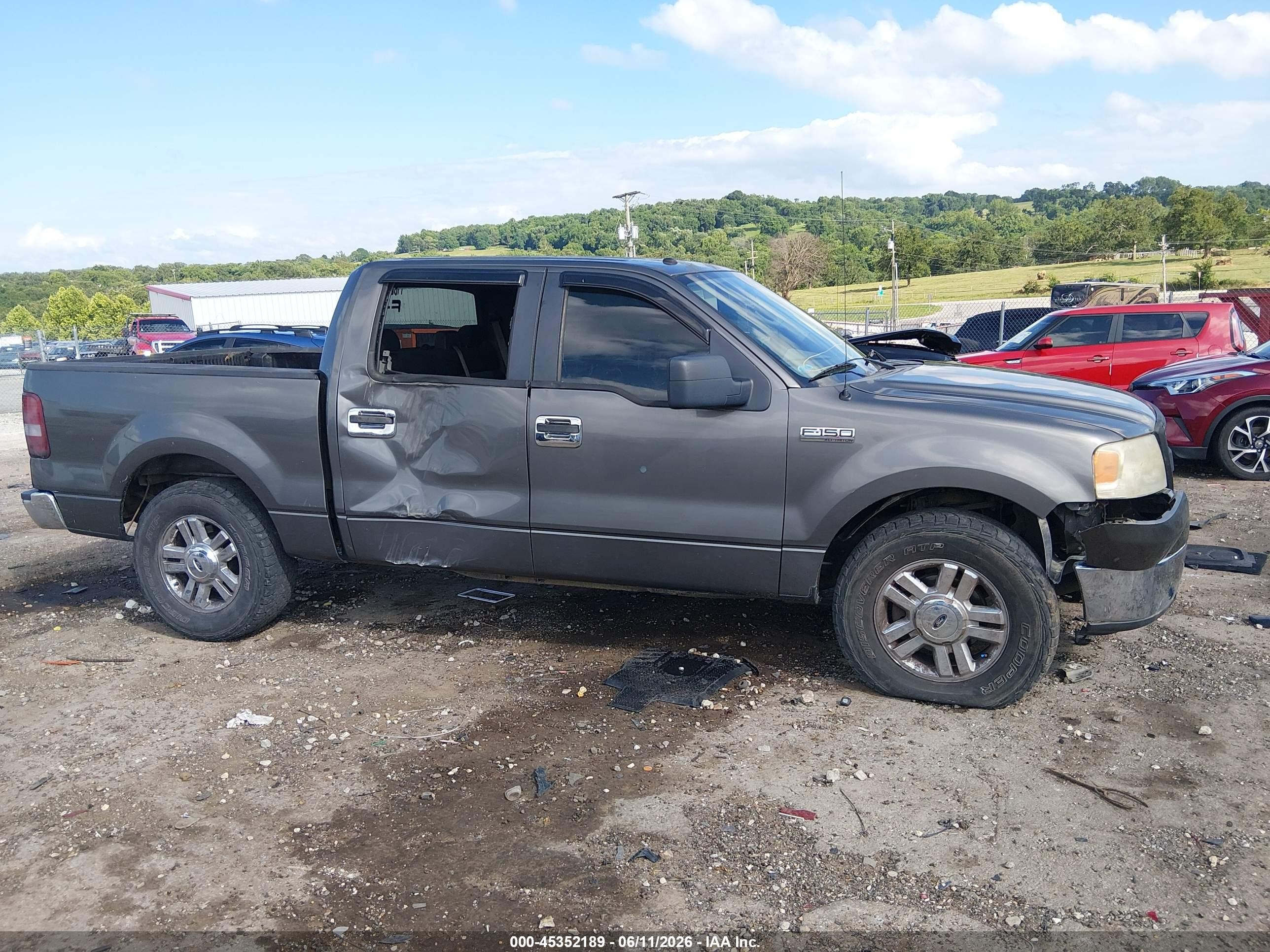2007 Ford F-150 Xlt Gray vin: 1FTRW12W87FB12534
