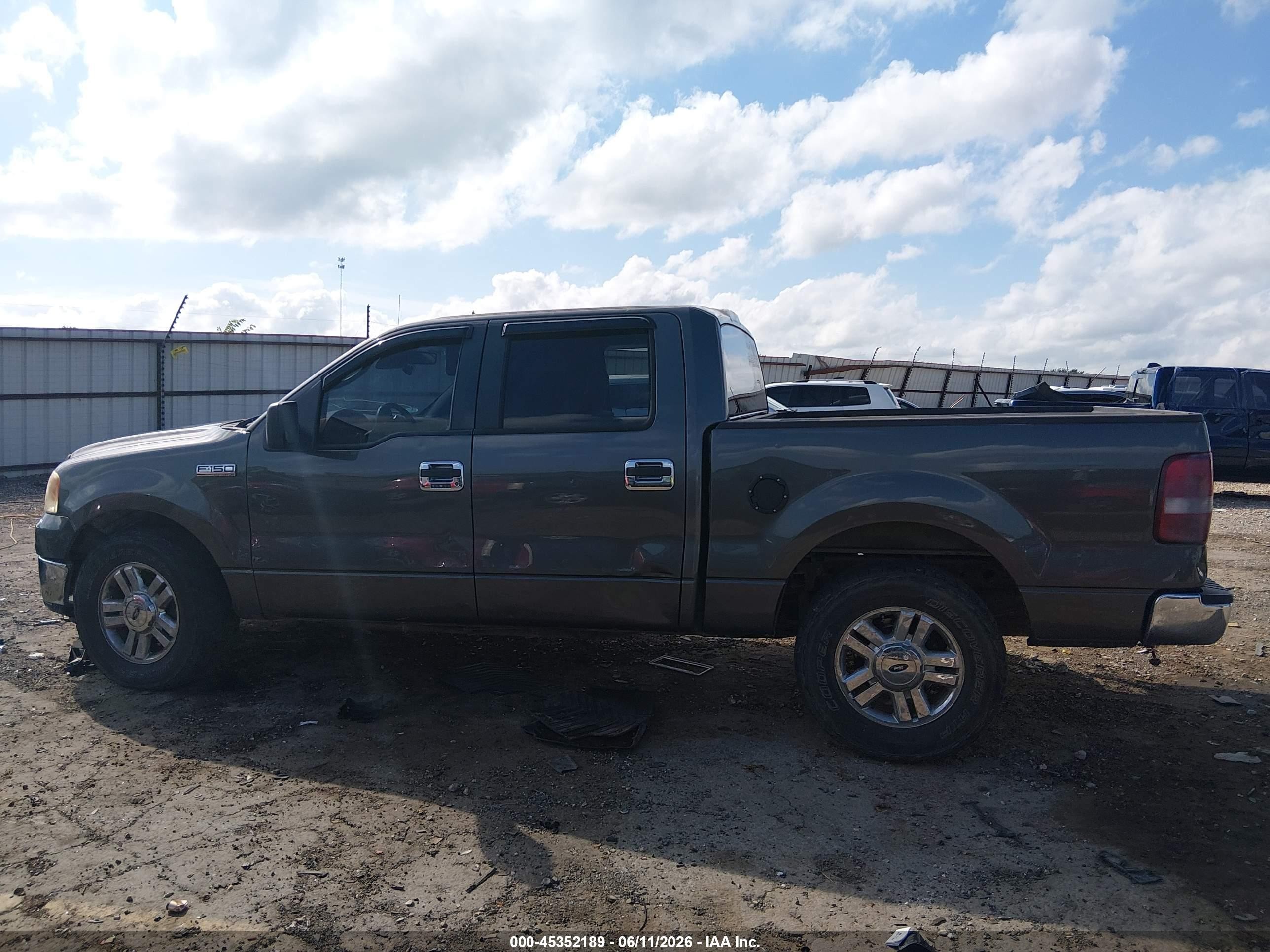 2007 Ford F-150 Xlt Gray vin: 1FTRW12W87FB12534