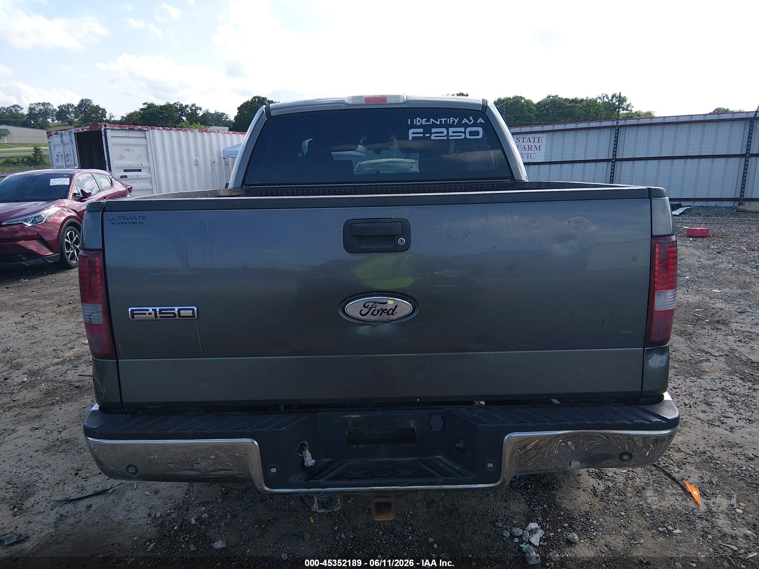 2007 Ford F-150 Xlt Gray vin: 1FTRW12W87FB12534