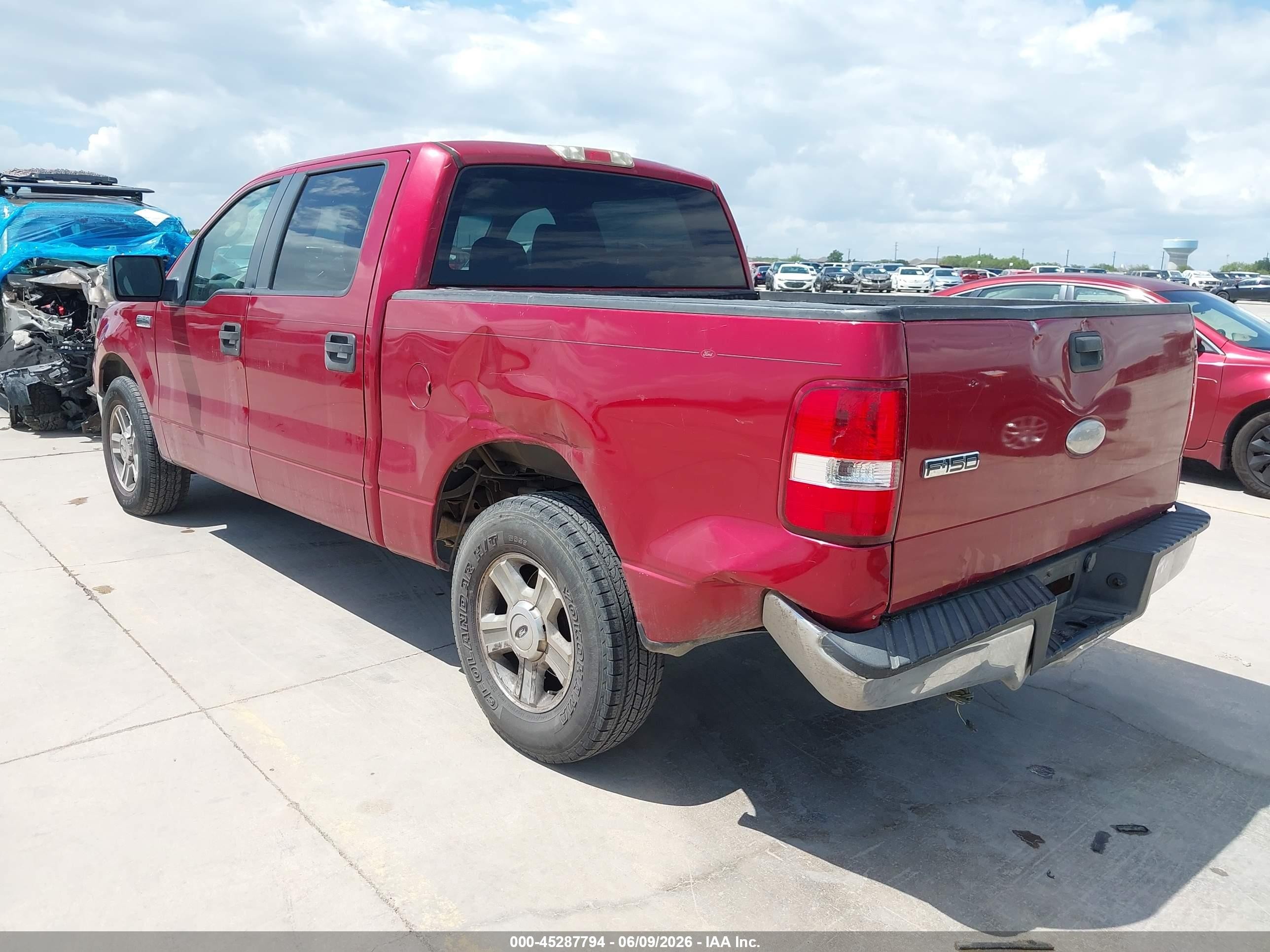2007 Ford F-150 Fx2/xlt Red vin: 1FTRW12W87KC17744
