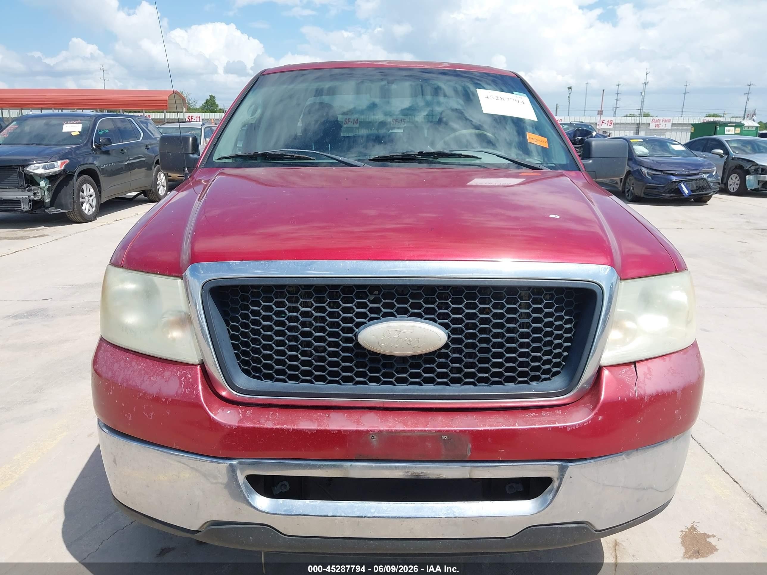 2007 Ford F-150 Fx2/xlt Red vin: 1FTRW12W87KC17744