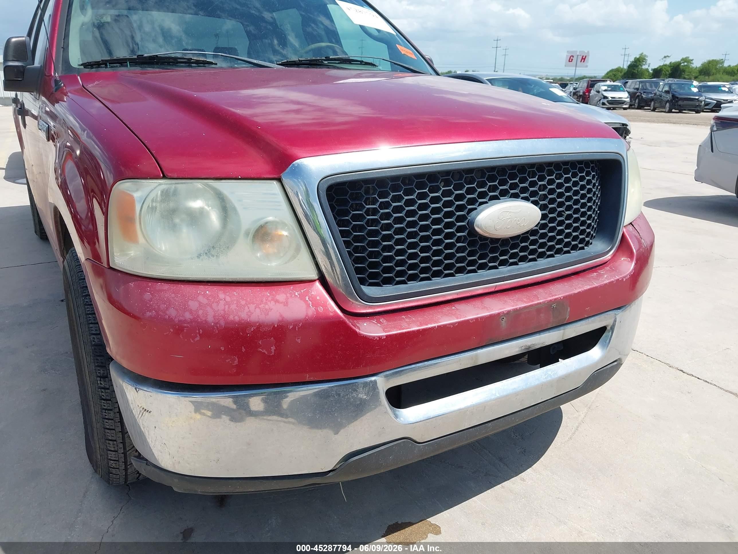 2007 Ford F-150 Fx2/xlt Red vin: 1FTRW12W87KC17744