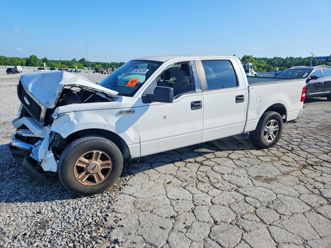 2007 Ford F150 White vin: 1FTRW12W87KC46354