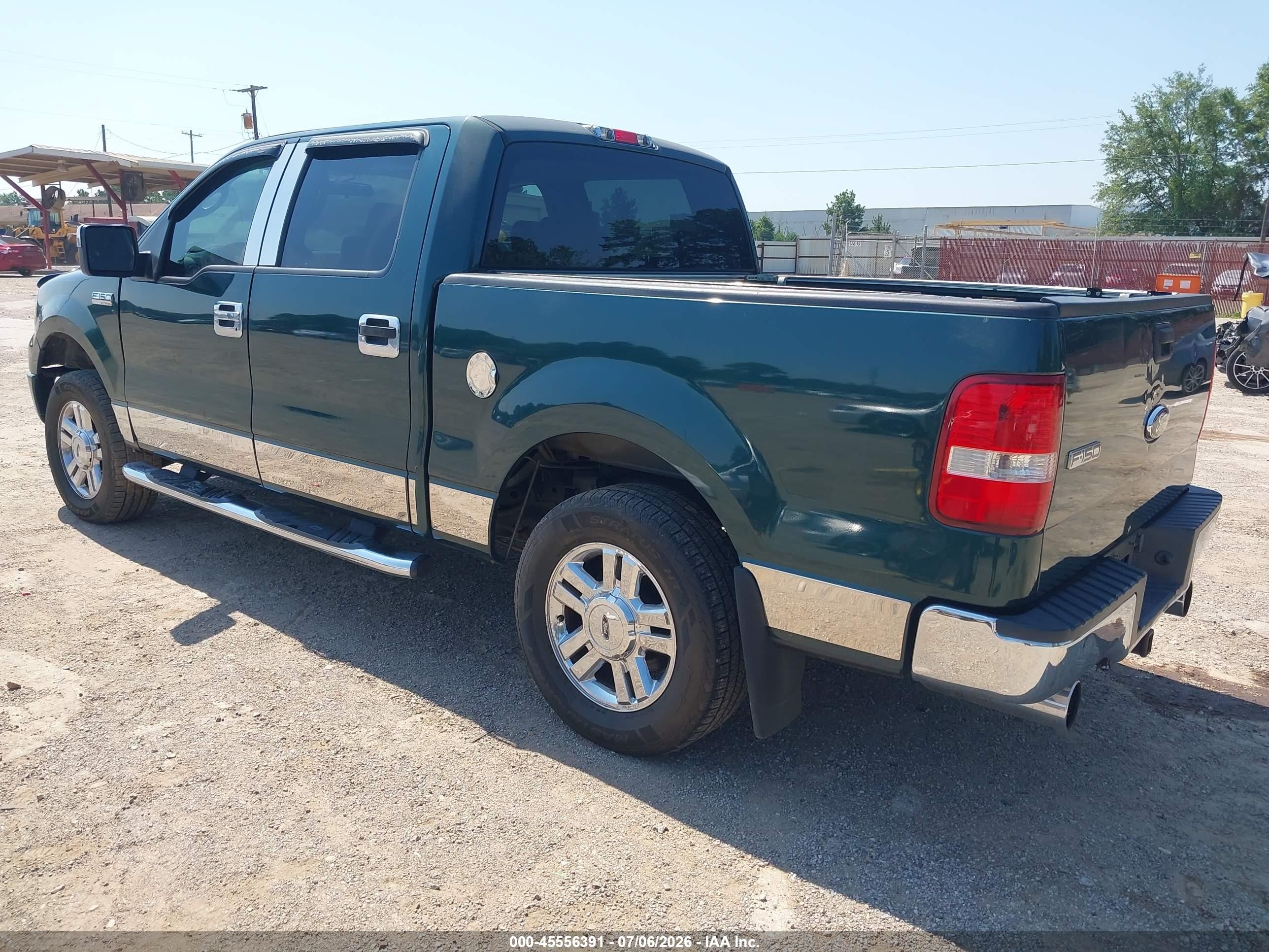 2007 Ford F-150 Xlt Green vin: 1FTRW12W87KC66538
