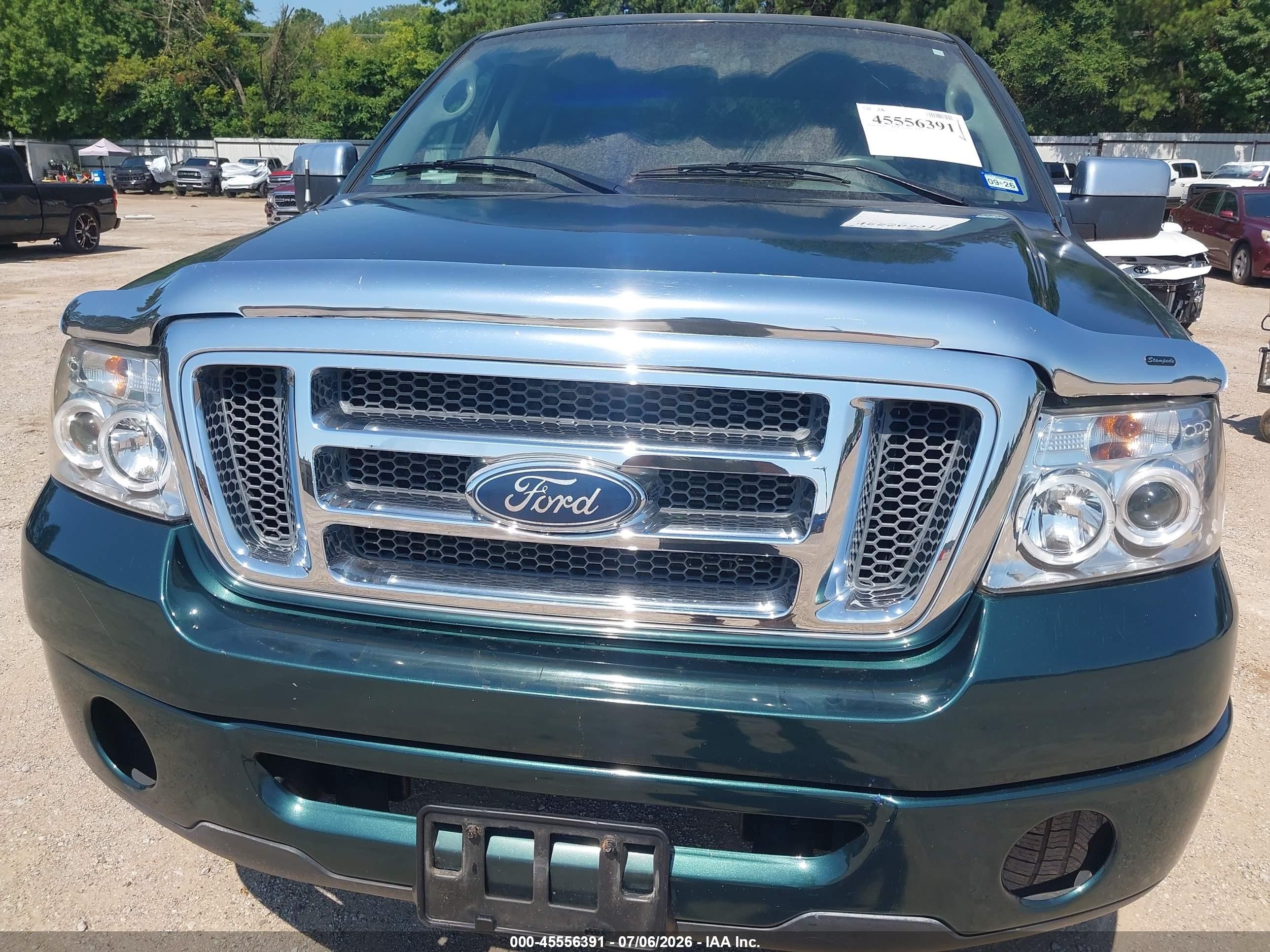 2007 Ford F-150 Xlt Green vin: 1FTRW12W87KC66538