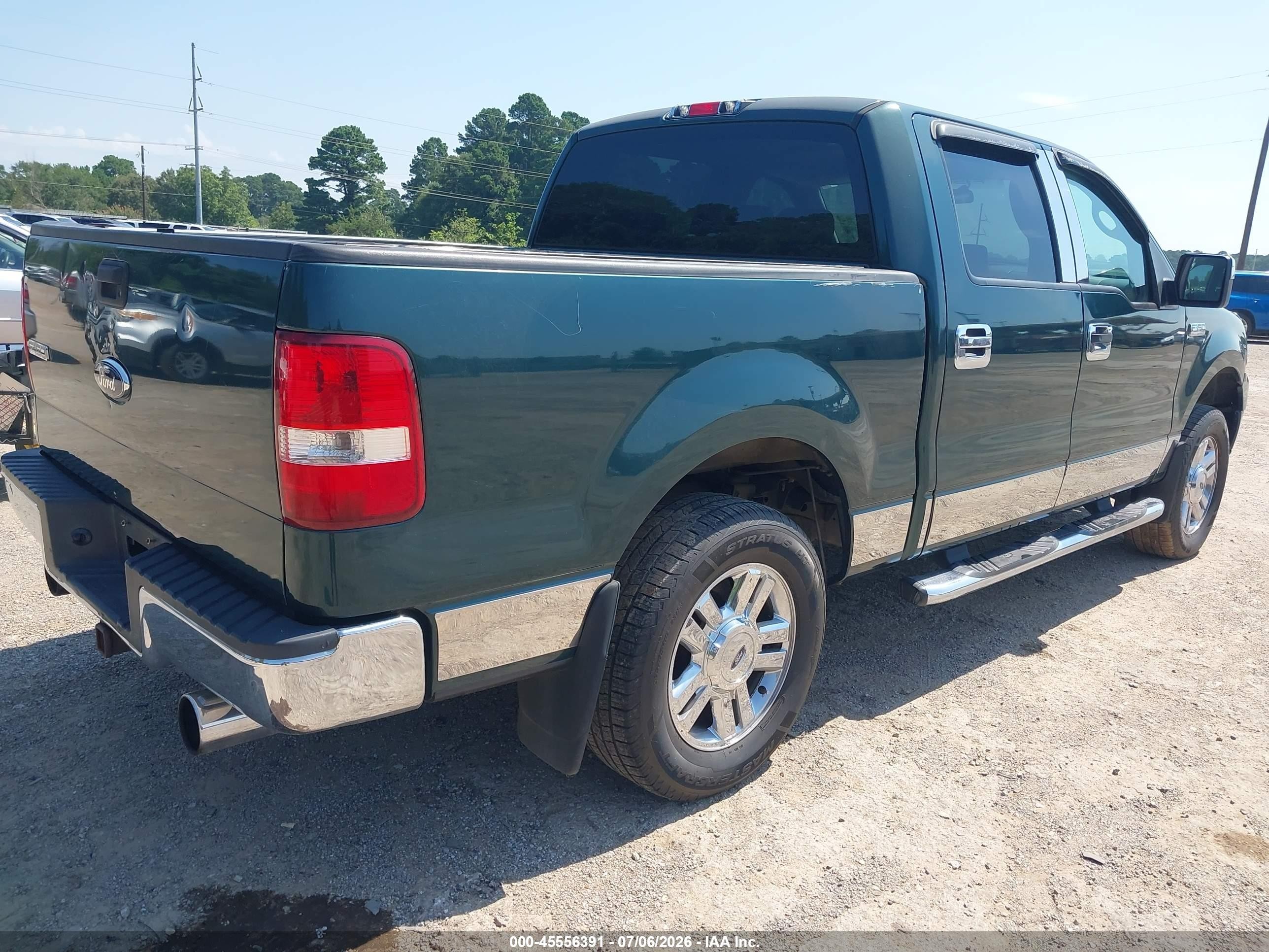 2007 Ford F-150 Xlt Green vin: 1FTRW12W87KC66538