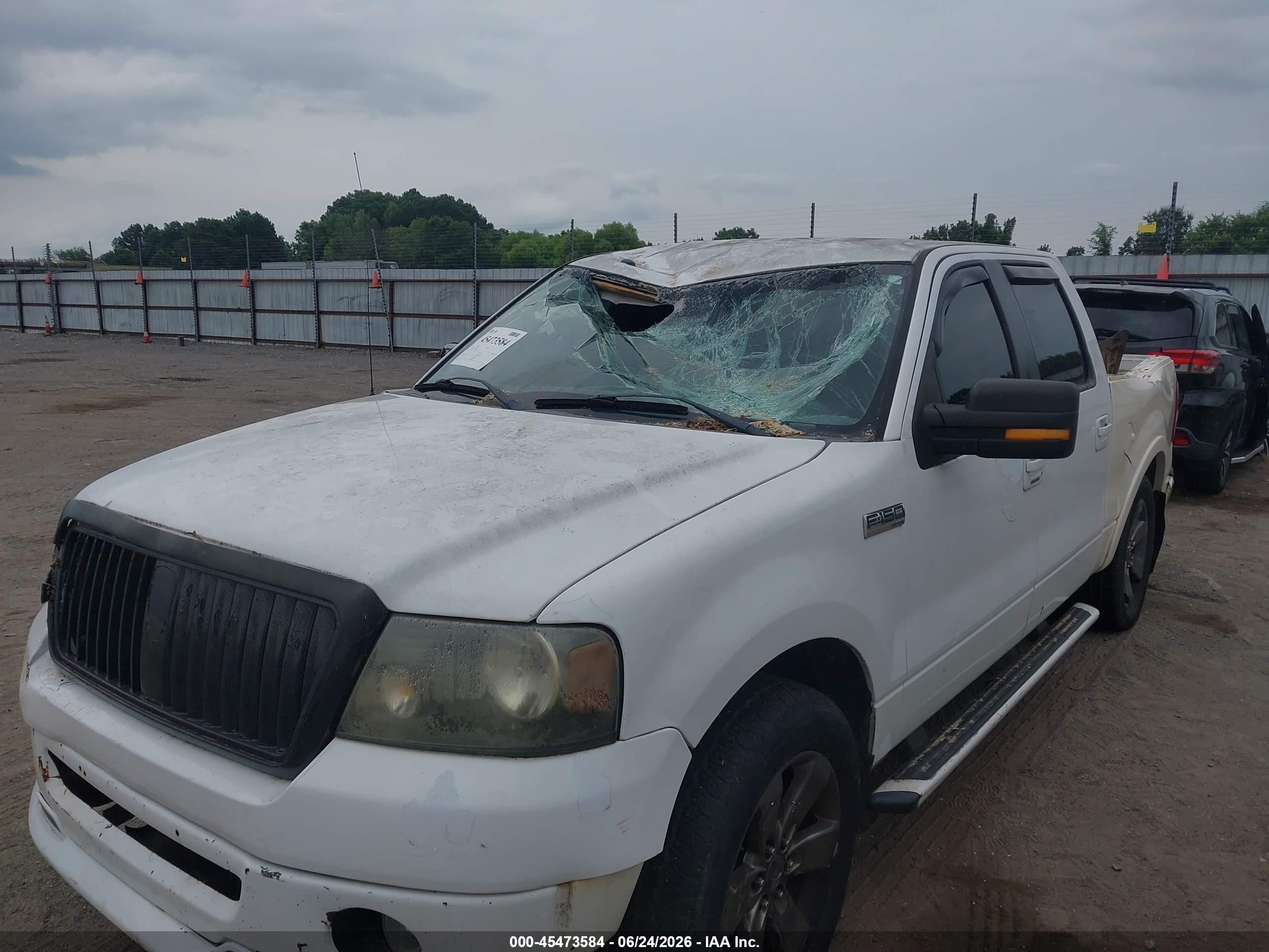 2007 Ford F-150 Xlt White vin: 1FTRW12W87KD58135