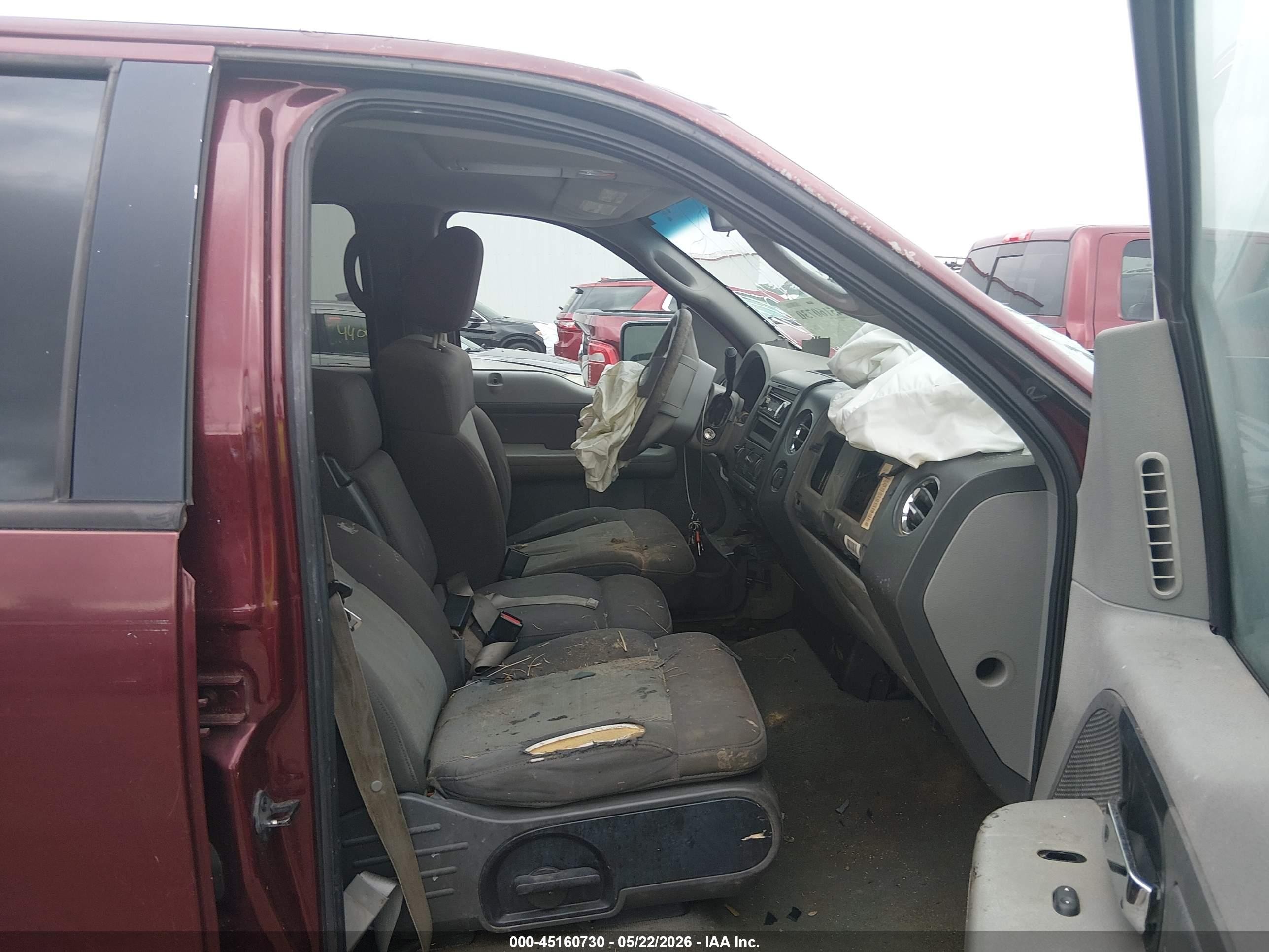 2006 Ford F-150 Xlt Burgundy vin: 1FTRW12W96FB15778