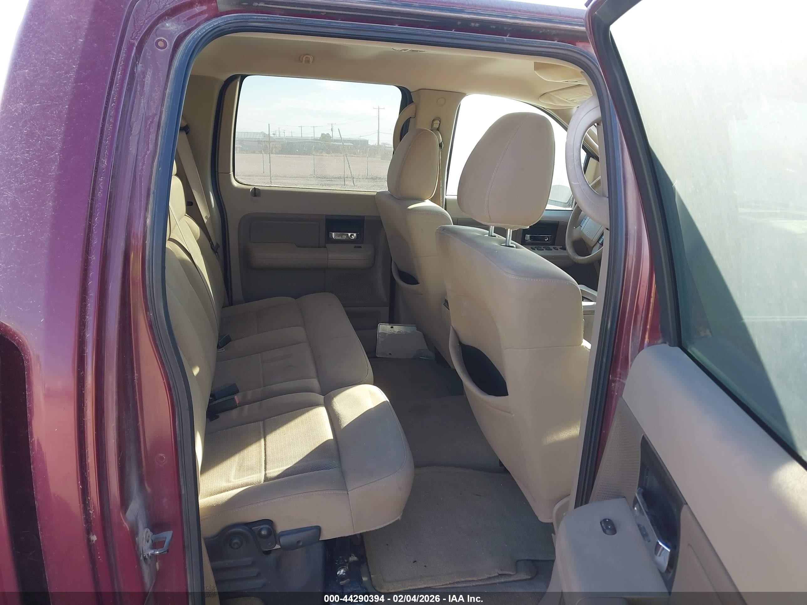 2006 Ford F-150 Xlt Maroon vin: 1FTRW12W96KD91823