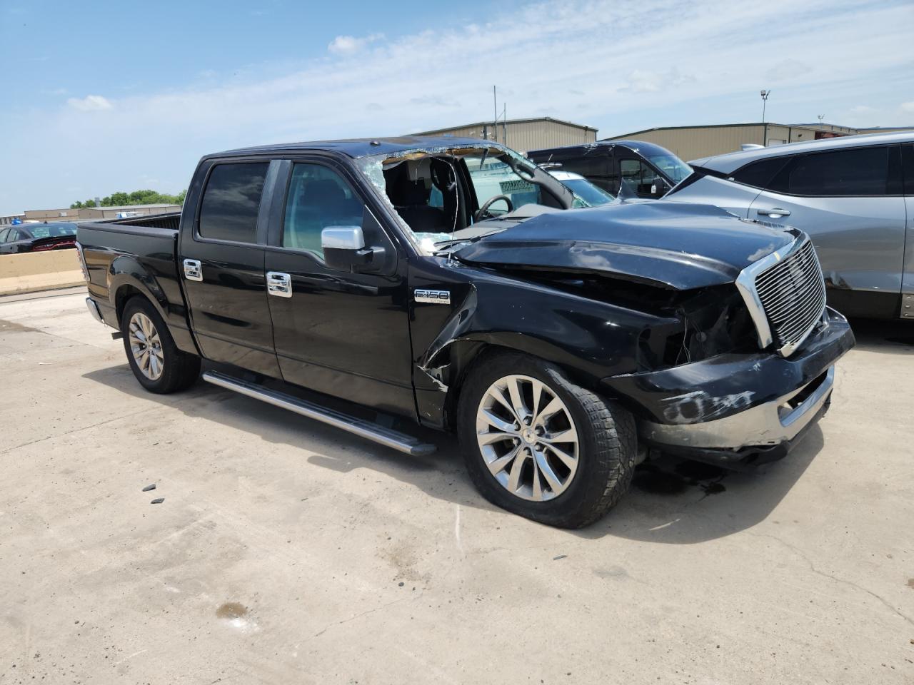 2007 Ford F150 Supercrew Черный vin: 1FTRW12W97FA13737 Damage: Right Front Fender, Severe Damage, Replacement Required
