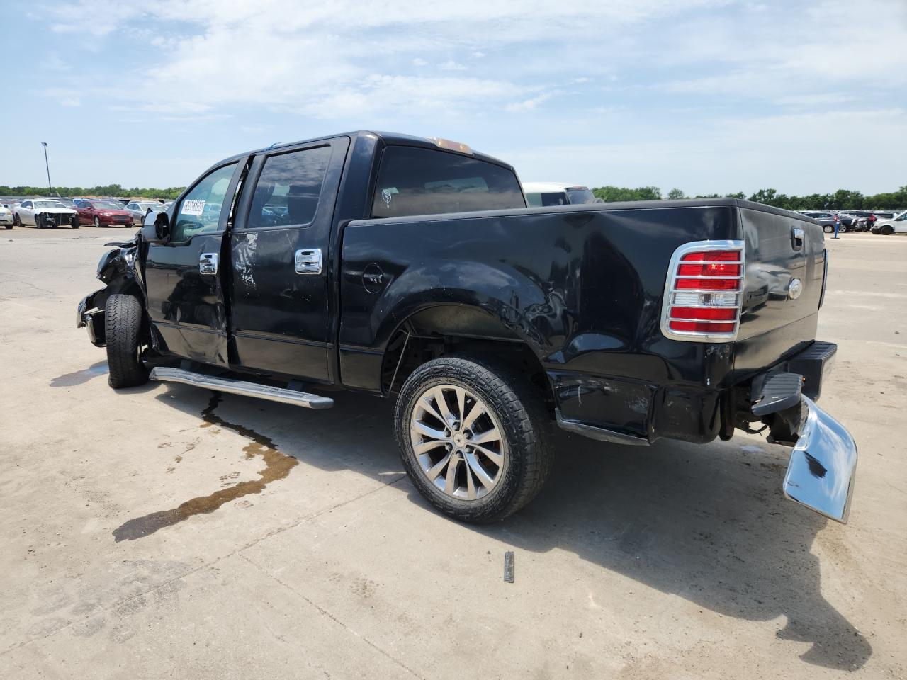 2007 Ford F150 Supercrew Черный vin: 1FTRW12W97FA13737 Damage: Left Rear Door, Multiple Dents/Paint Damage, 3