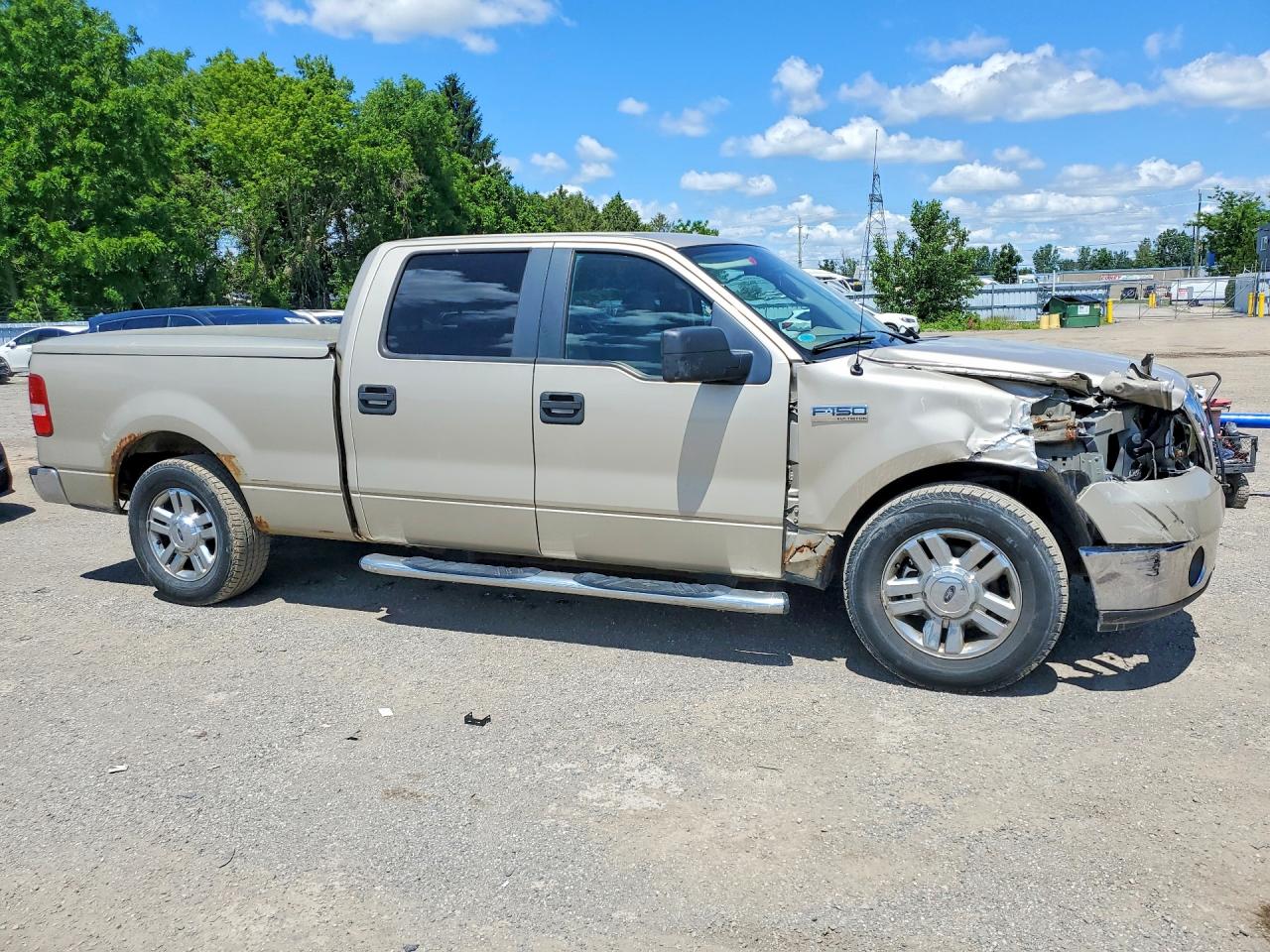 2007 Ford F150 Supercrew Tan vin: 1FTRW12W97FB10114