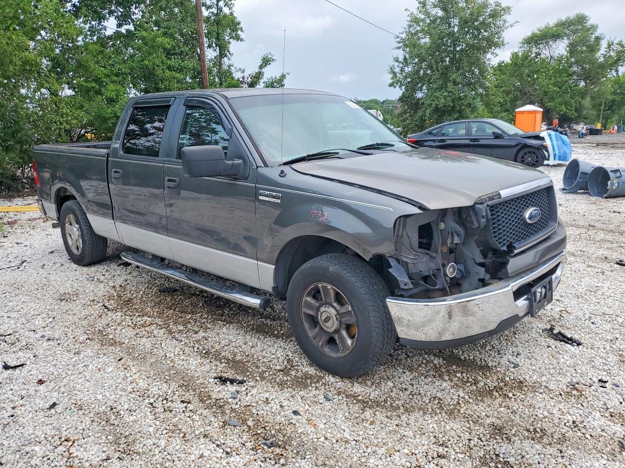 2007 Ford F150 Supercrew Gray vin: 1FTRW12W97FB43694