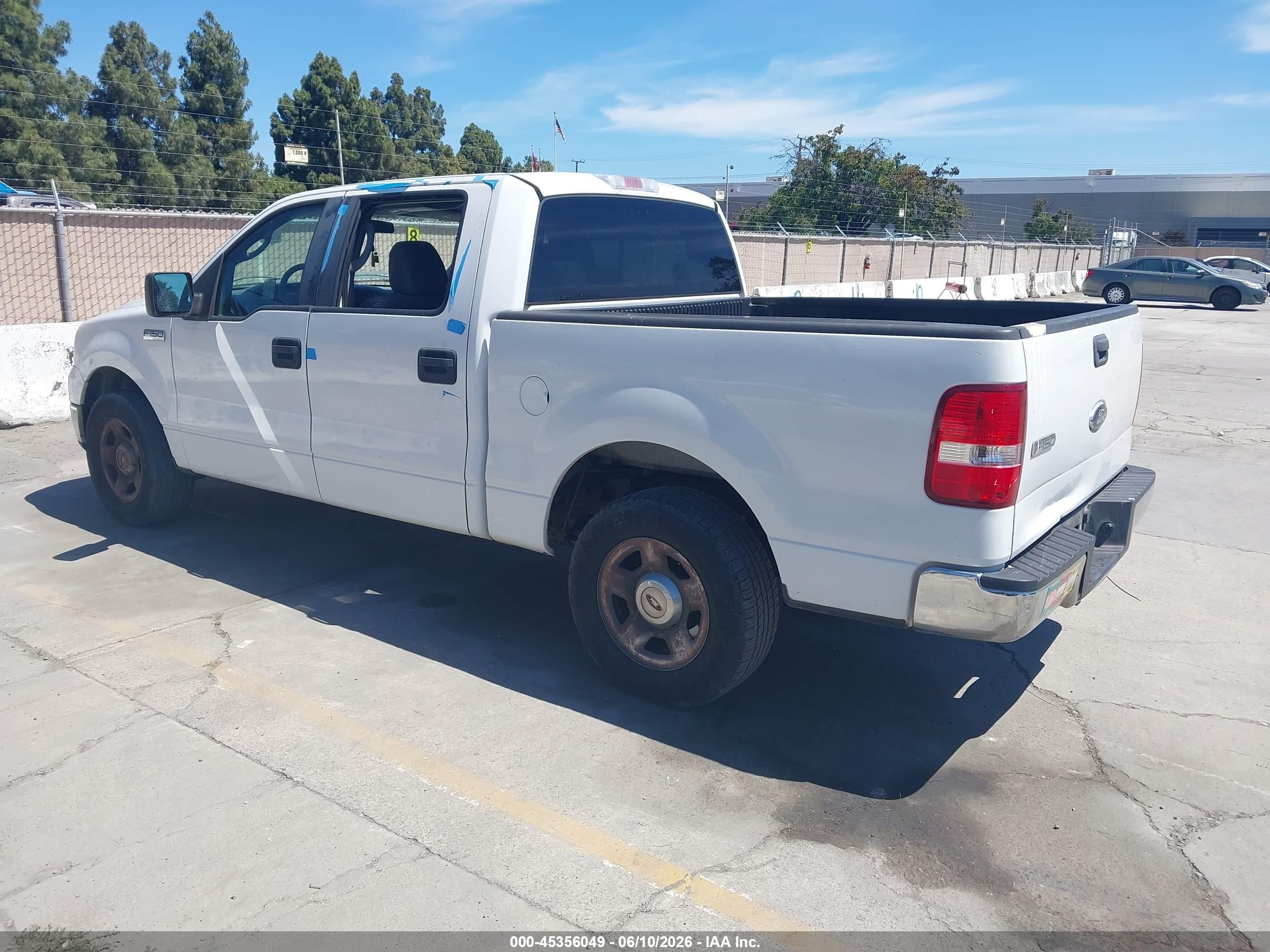 2007 Ford F-150 Xlt White vin: 1FTRW12W97FB78414