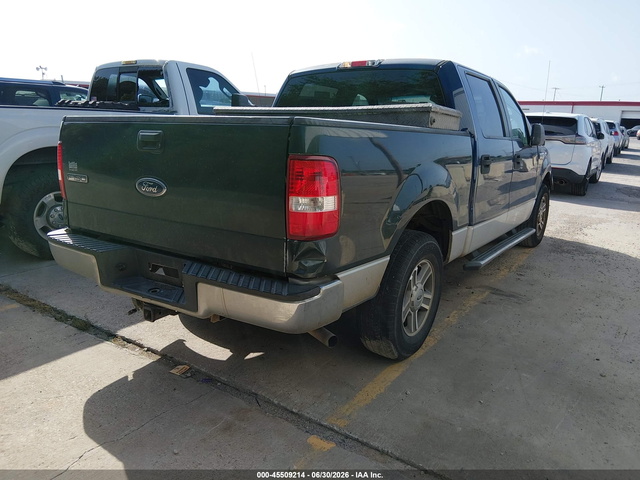 2007 Ford F-150 Xlt Blue vin: 1FTRW12W97KB73964