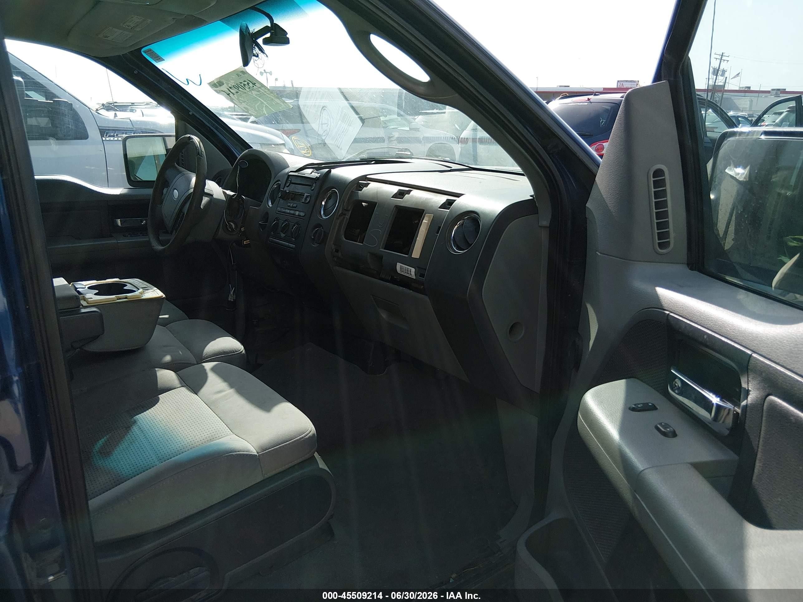 2007 Ford F-150 Xlt Blue vin: 1FTRW12W97KB73964