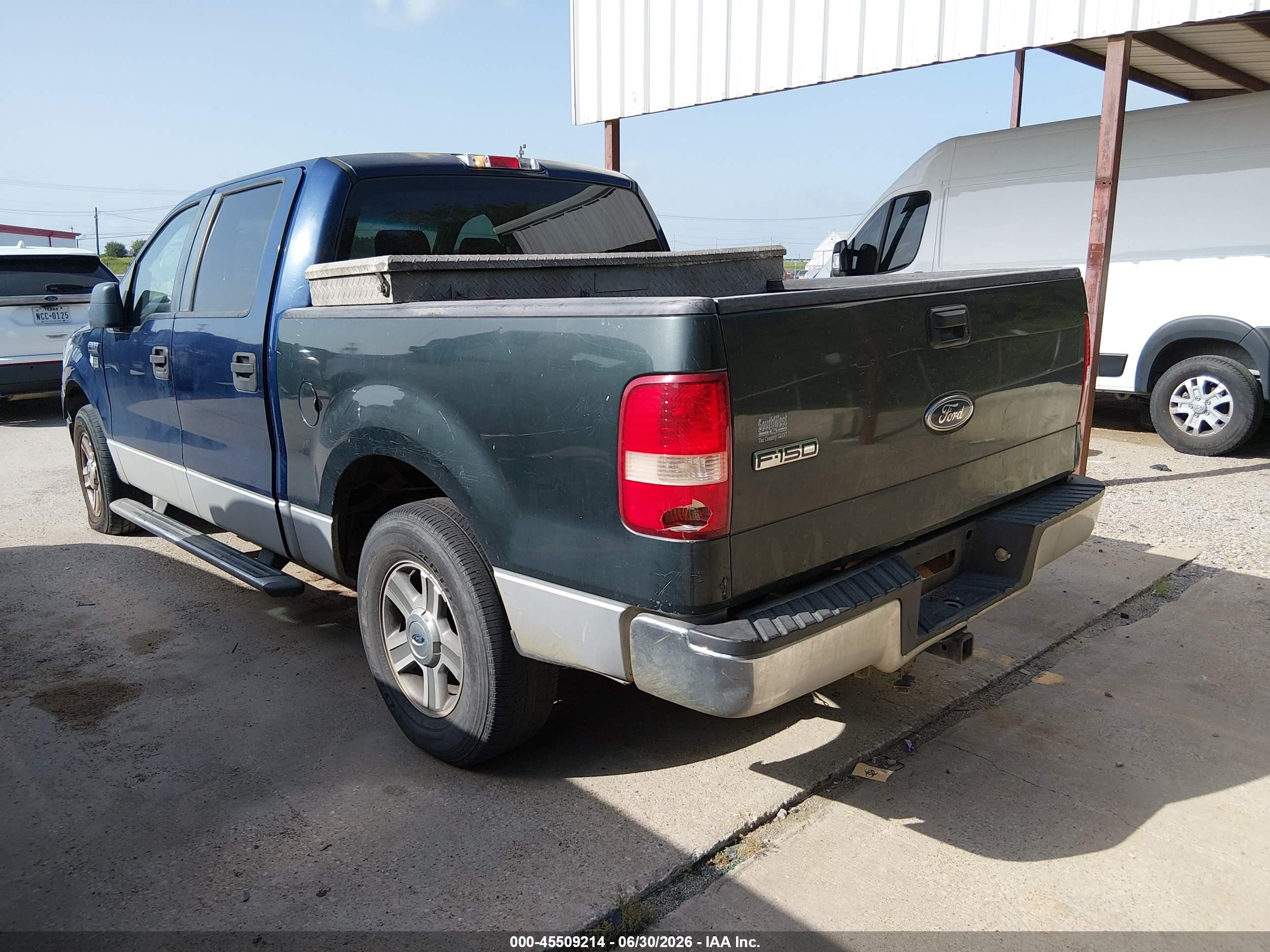 2007 Ford F-150 Xlt Blue vin: 1FTRW12W97KB73964