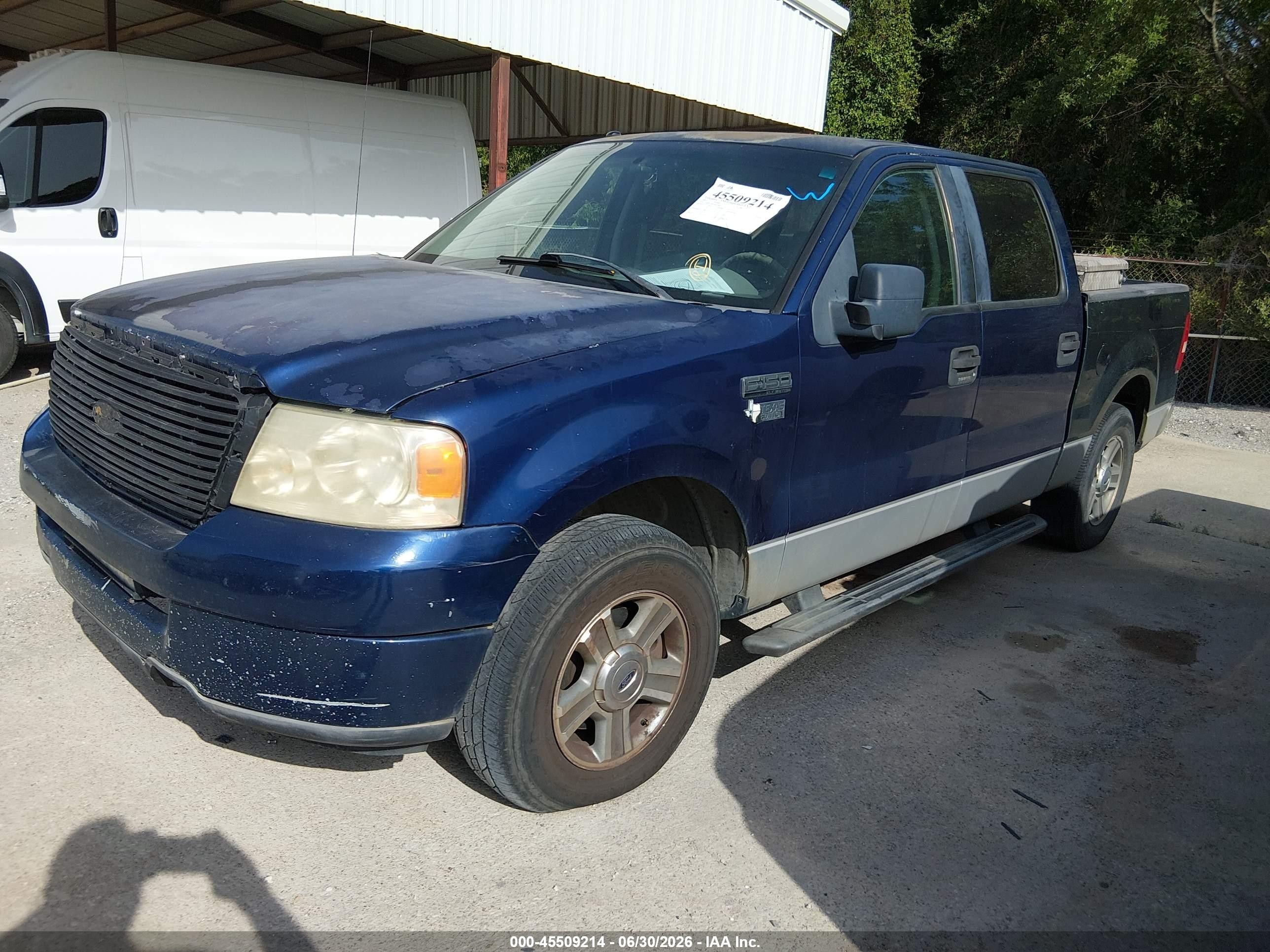 2007 Ford F-150 Xlt Blue vin: 1FTRW12W97KB73964
