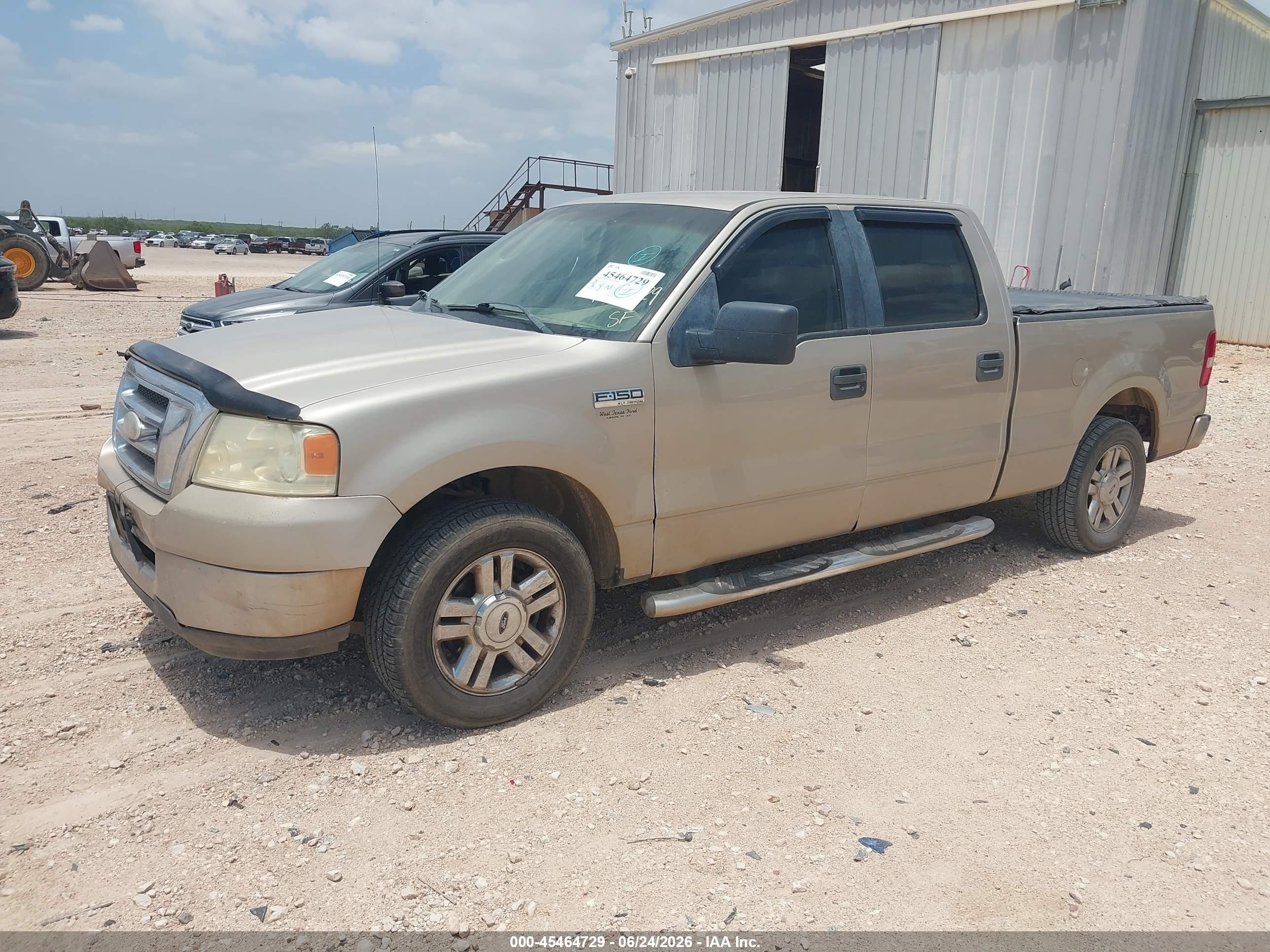 2008 Ford F-150 60th Anniversary/fx2/xl/xlt Tan vin: 1FTRW12W98FA07051