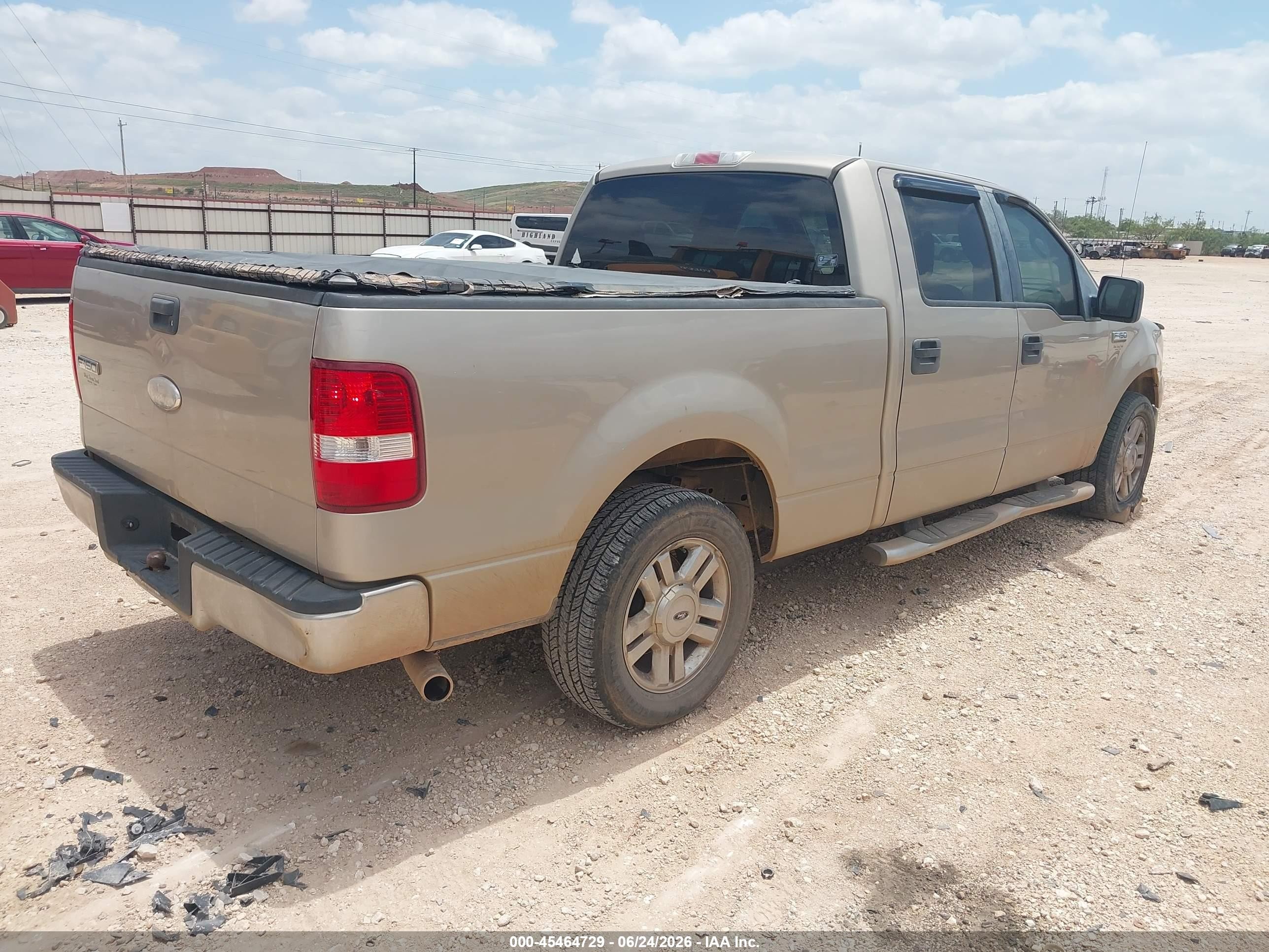 2008 Ford F-150 60th Anniversary/fx2/xl/xlt Tan vin: 1FTRW12W98FA07051