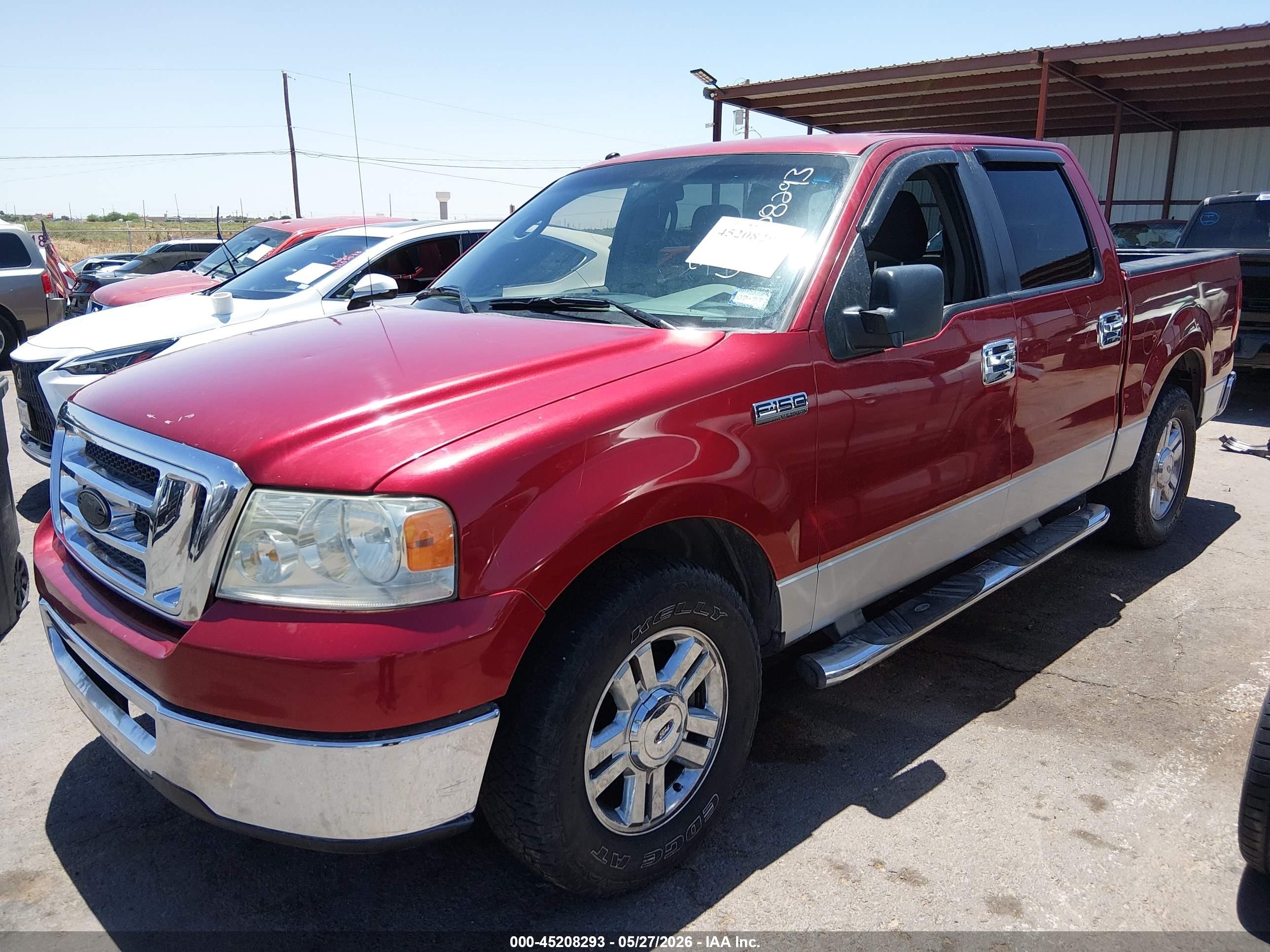 2008 Ford F-150 60th Anniversary/fx2/xl/xlt Красный vin: 1FTRW12W98KC57123