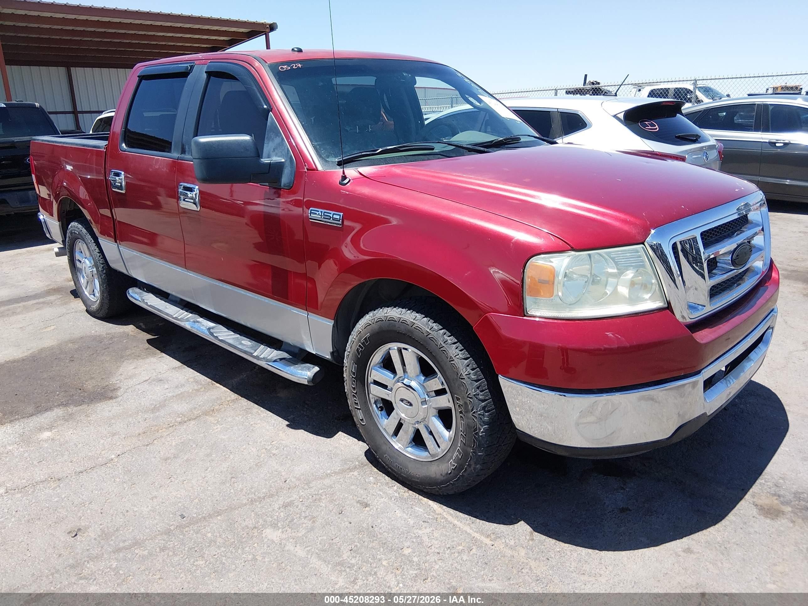 2008 Ford F-150 60th Anniversary/fx2/xl/xlt Красный vin: 1FTRW12W98KC57123