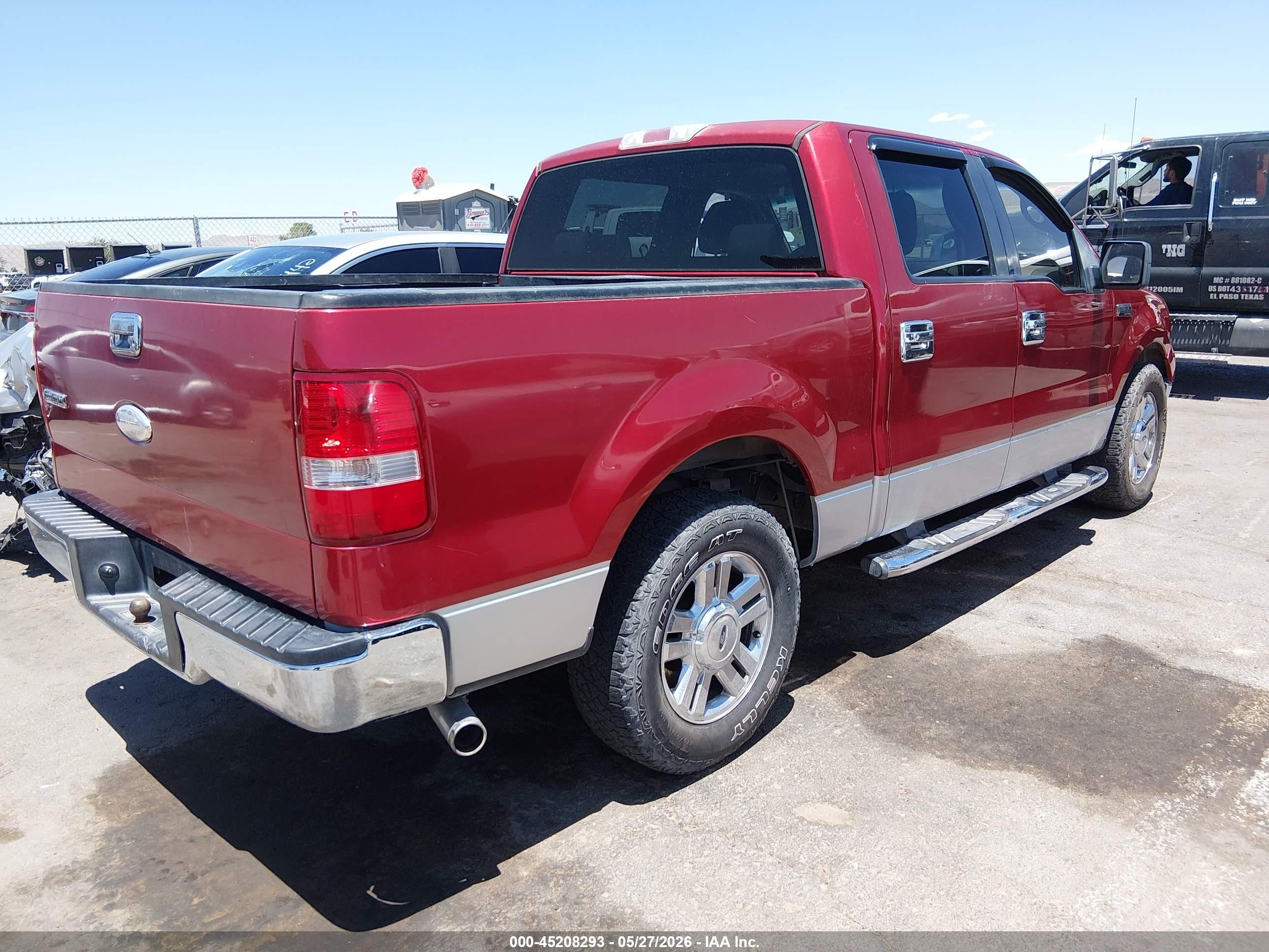 2008 Ford F-150 60th Anniversary/fx2/xl/xlt Красный vin: 1FTRW12W98KC57123