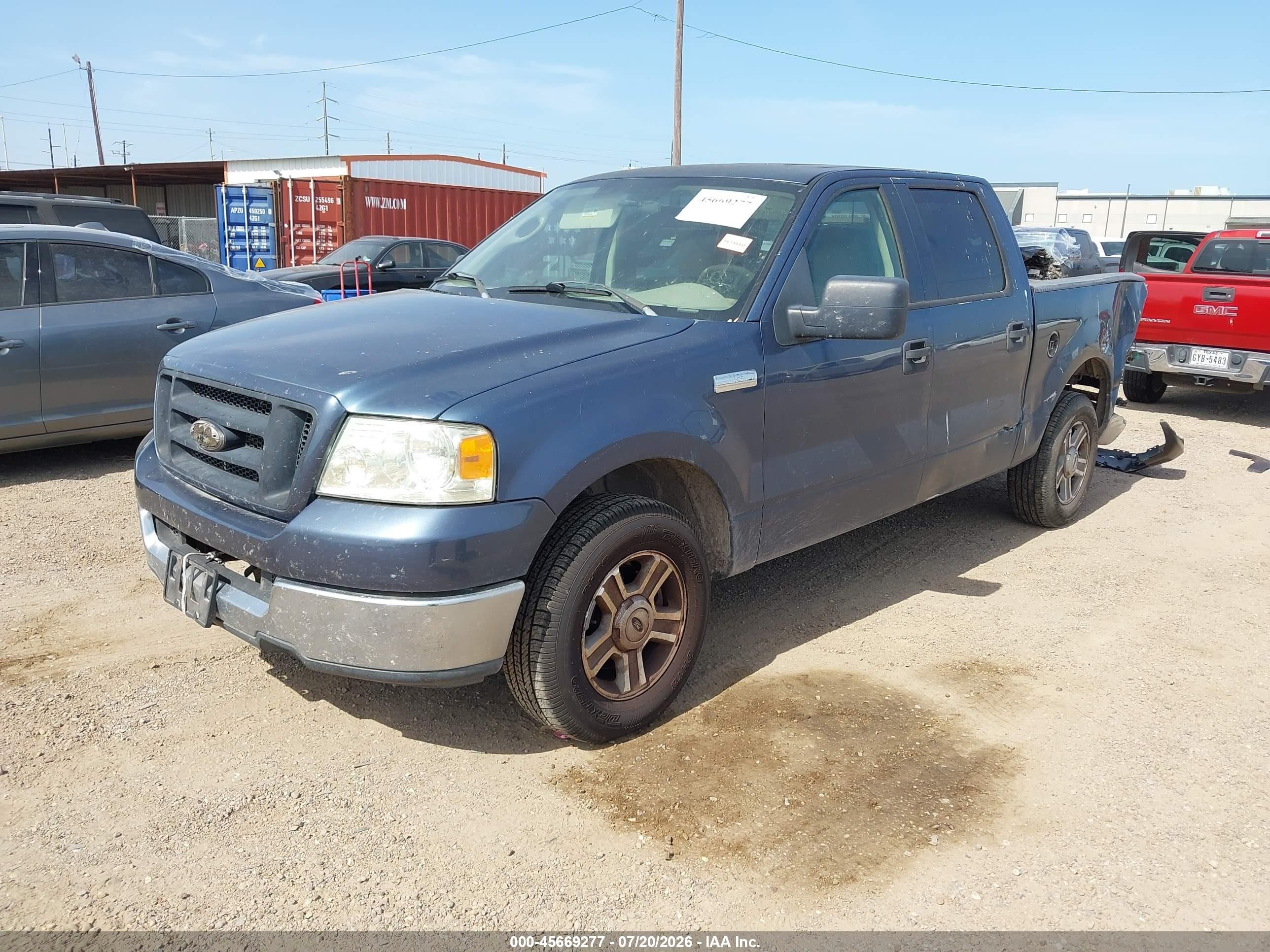 2005 Ford F-150 Xlt Blue vin: 1FTRW12WX5FB60341