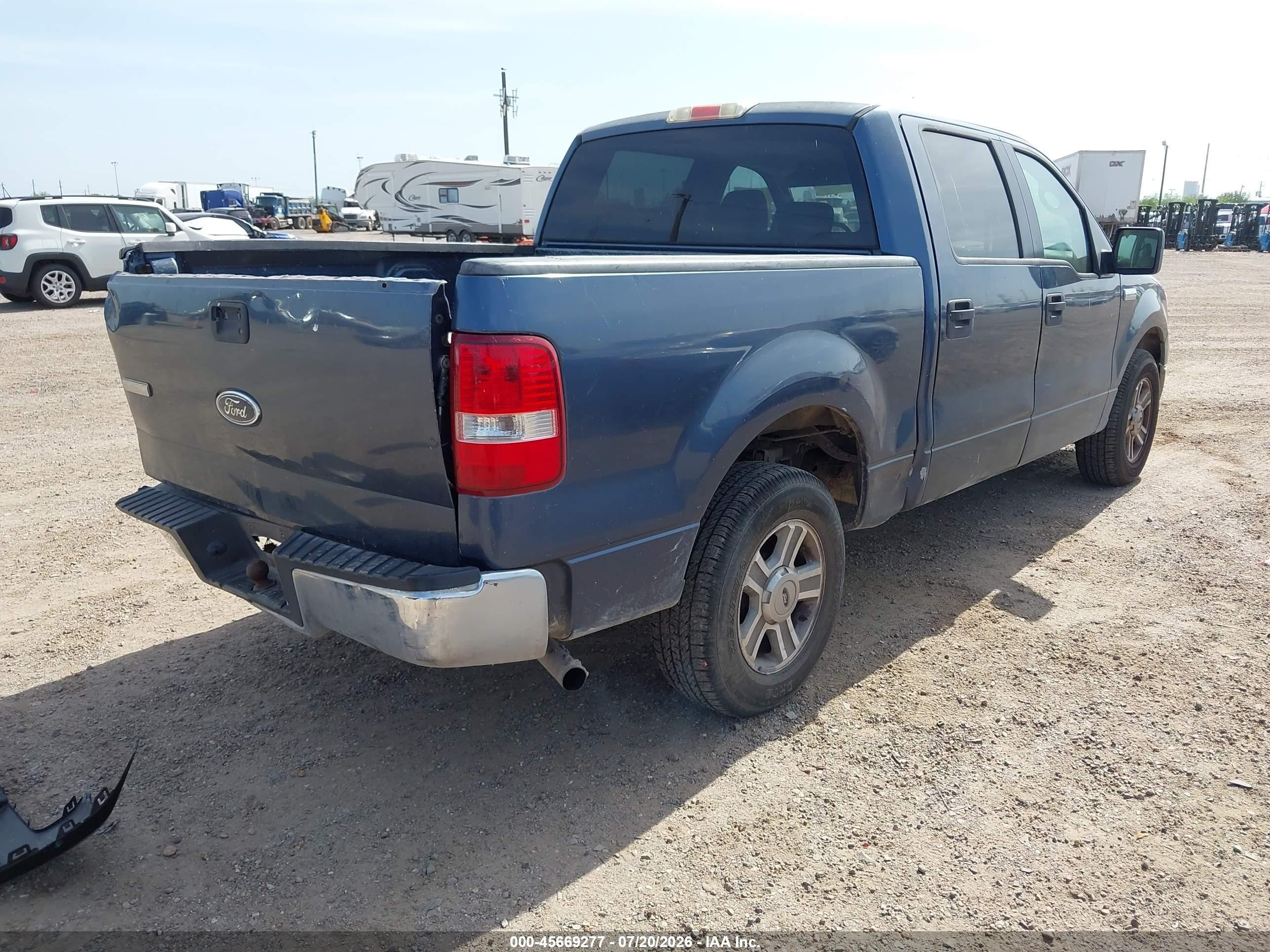 2005 Ford F-150 Xlt Blue vin: 1FTRW12WX5FB60341