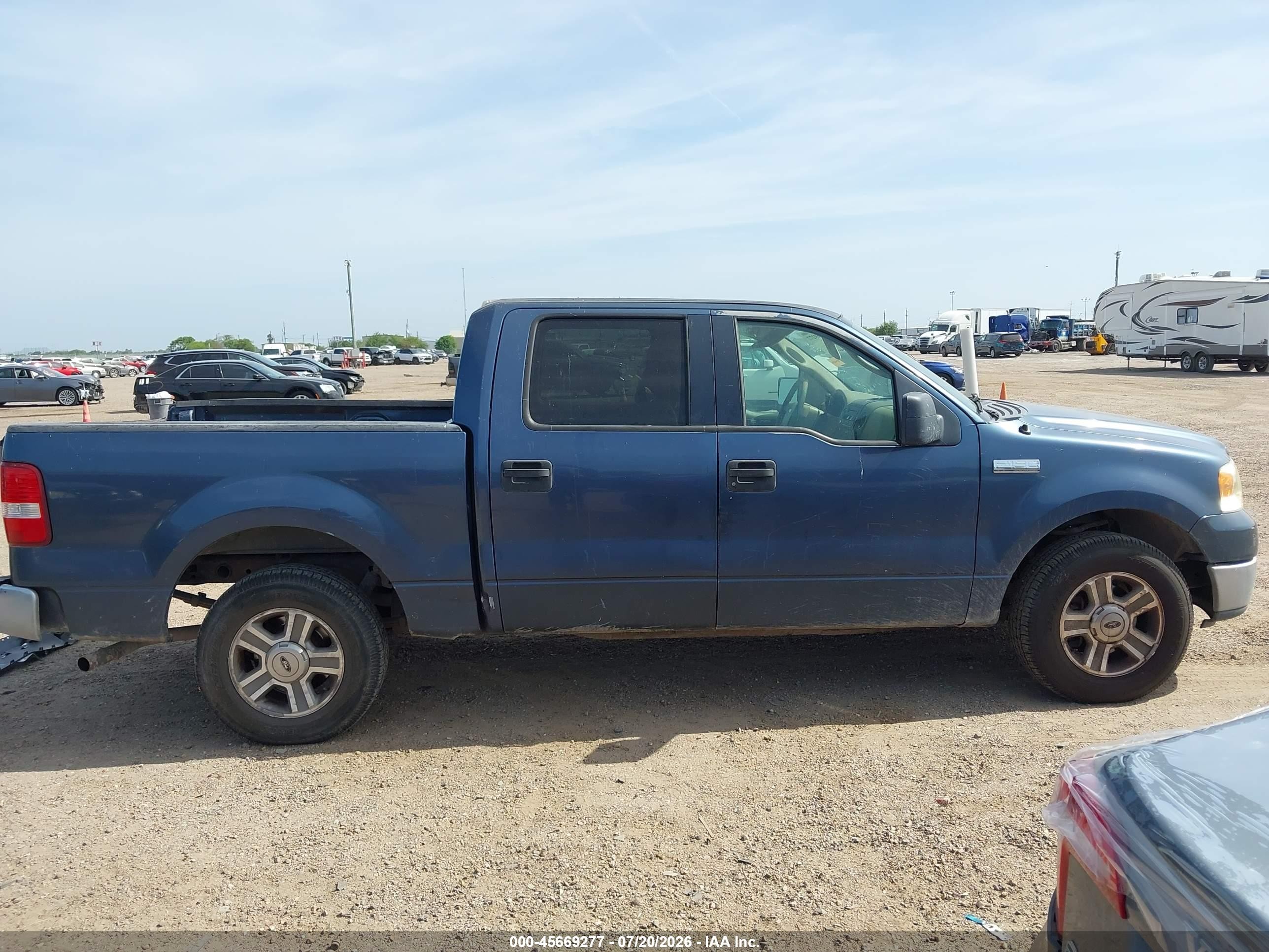 2005 Ford F-150 Xlt Blue vin: 1FTRW12WX5FB60341