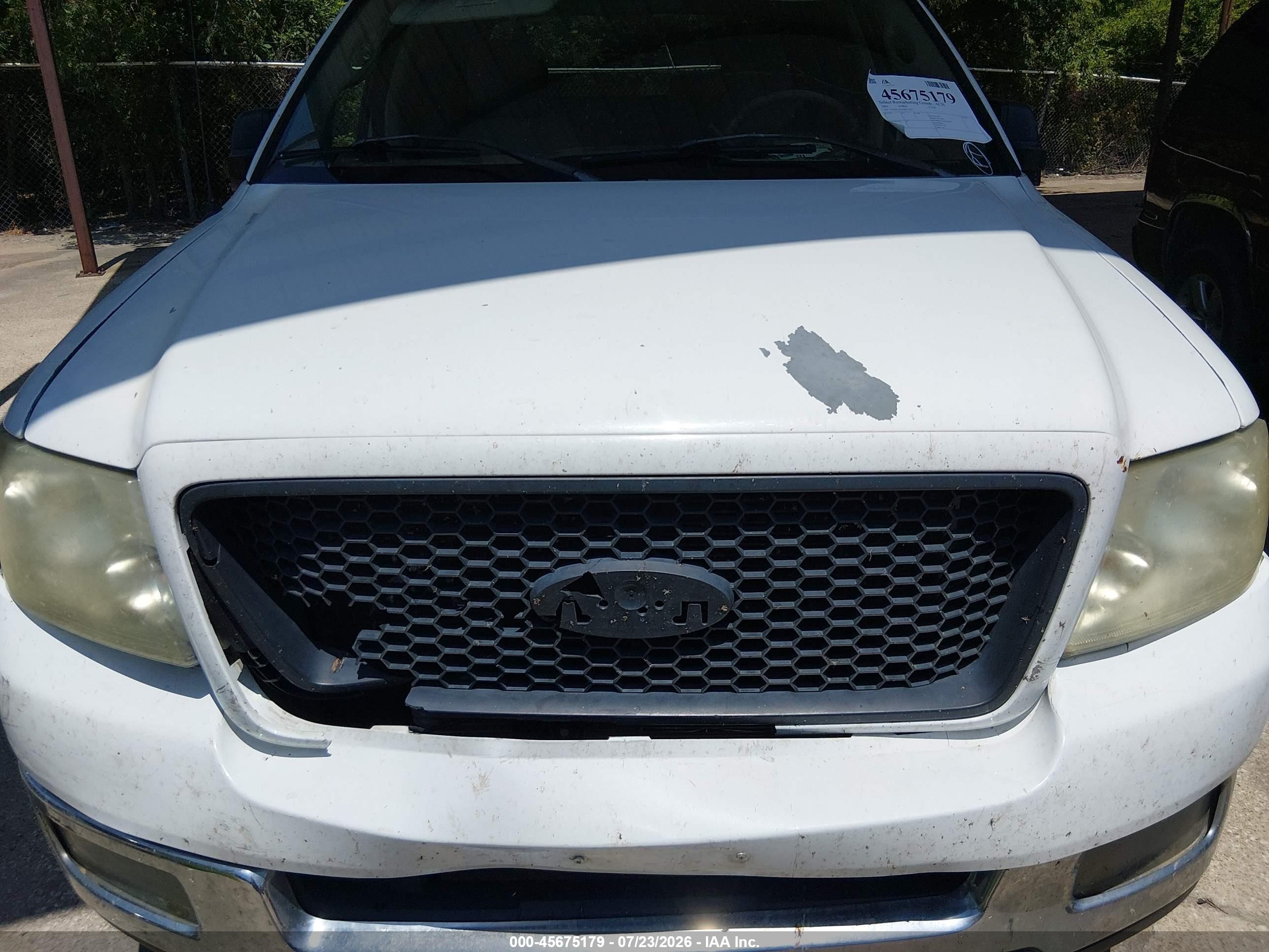 2005 Ford F-150 Xlt White vin: 1FTRW12WX5KE27503
