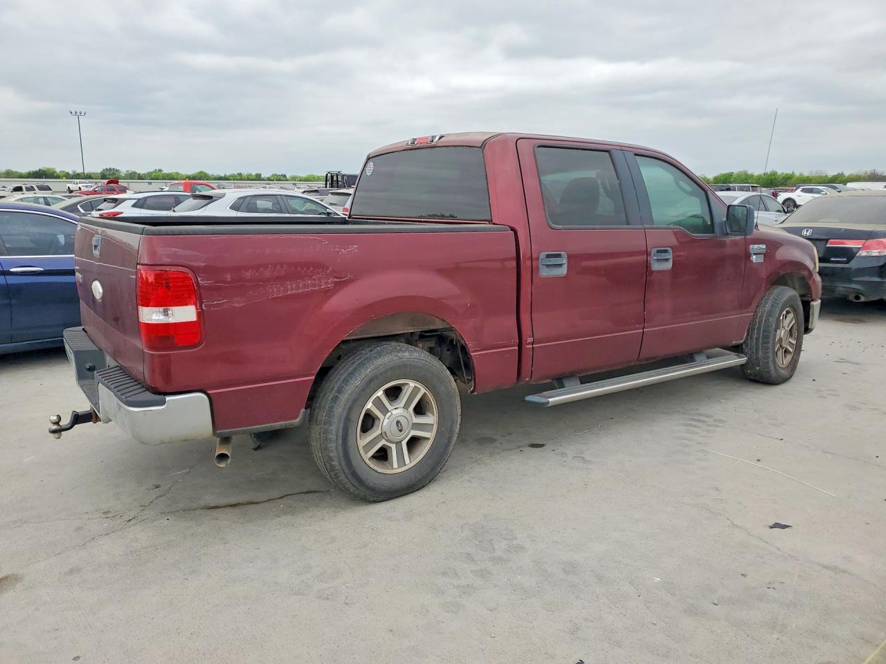 2006 Ford F-150 Supercrew Burgundy vin: 1FTRW12WX6FB72734