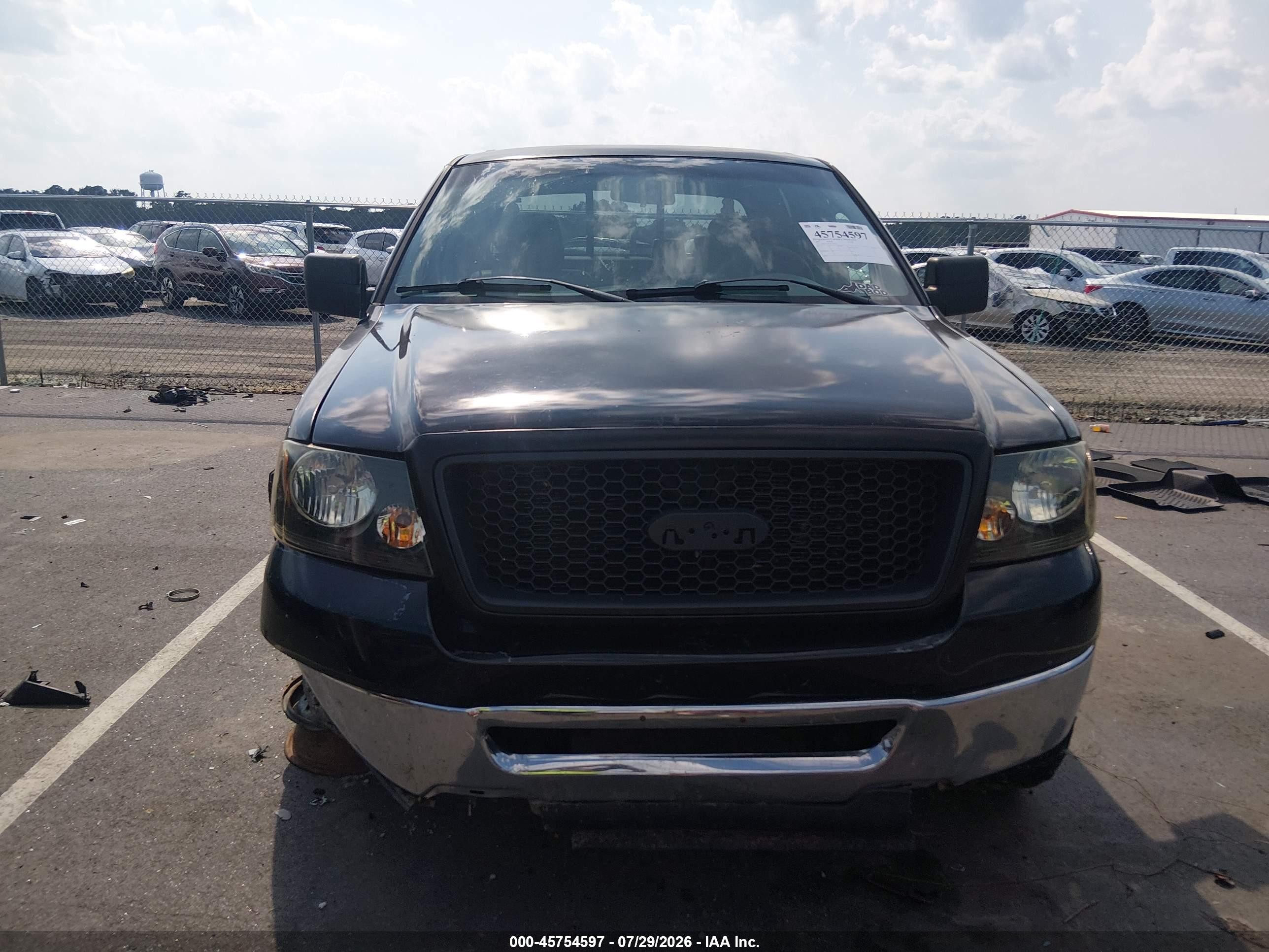 2007 Ford F-150 Xlt Black vin: 1FTRW12WX7FA06165