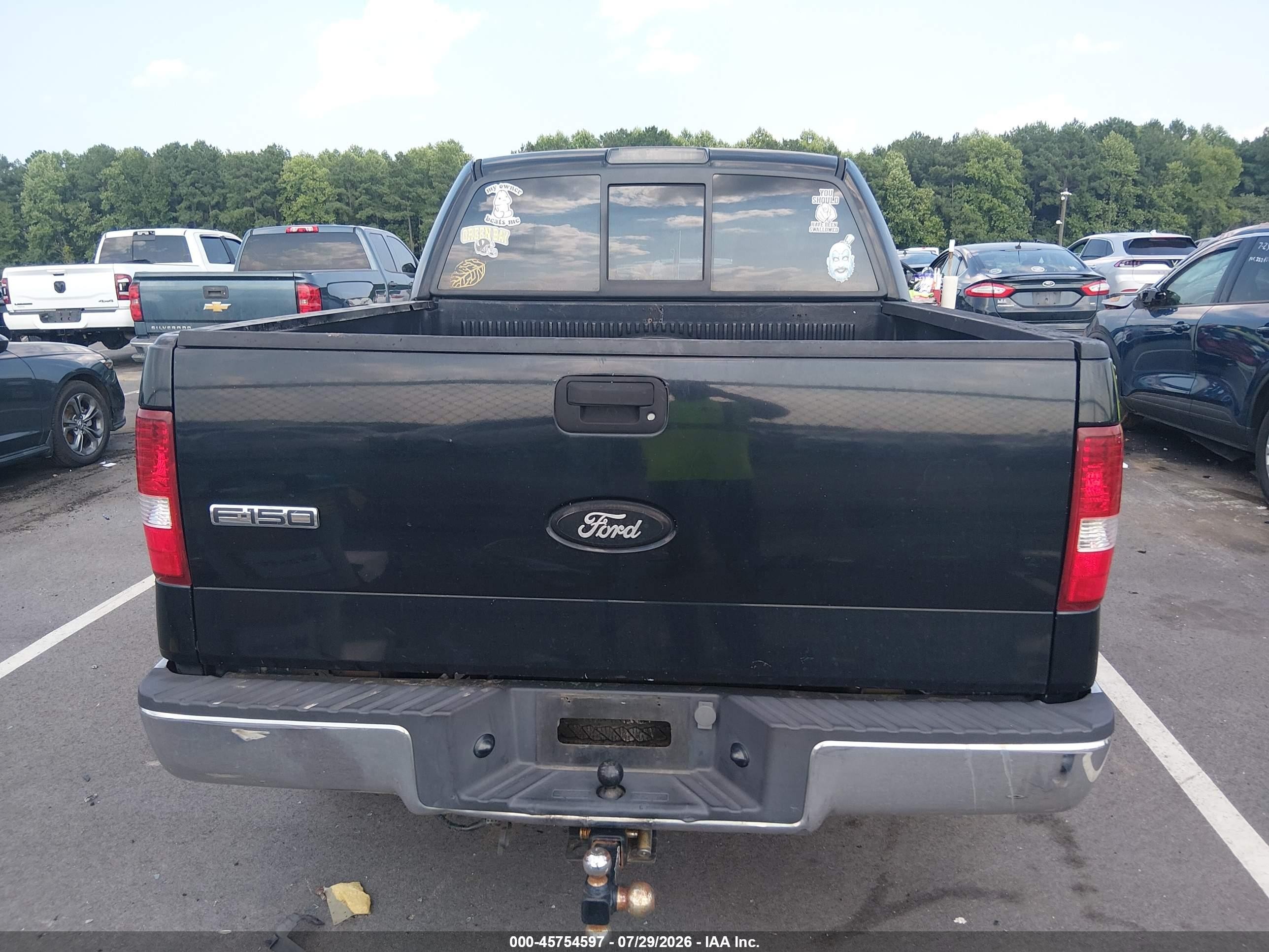 2007 Ford F-150 Xlt Black vin: 1FTRW12WX7FA06165