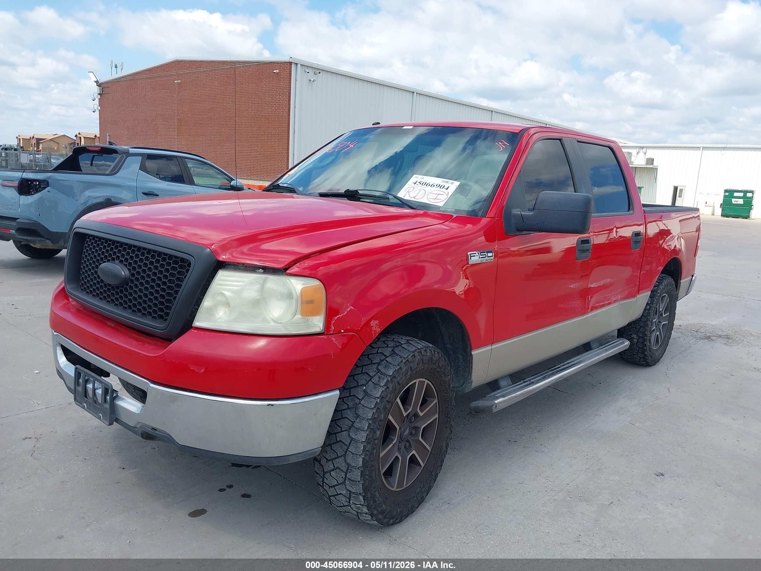 2007 Ford F-150 Xlt Red vin: 1FTRW12WX7KA79754
