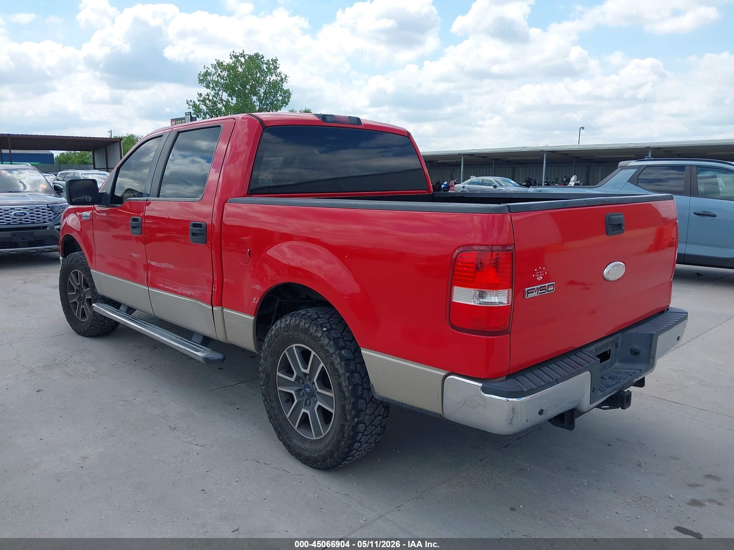 2007 Ford F-150 Xlt Red vin: 1FTRW12WX7KA79754