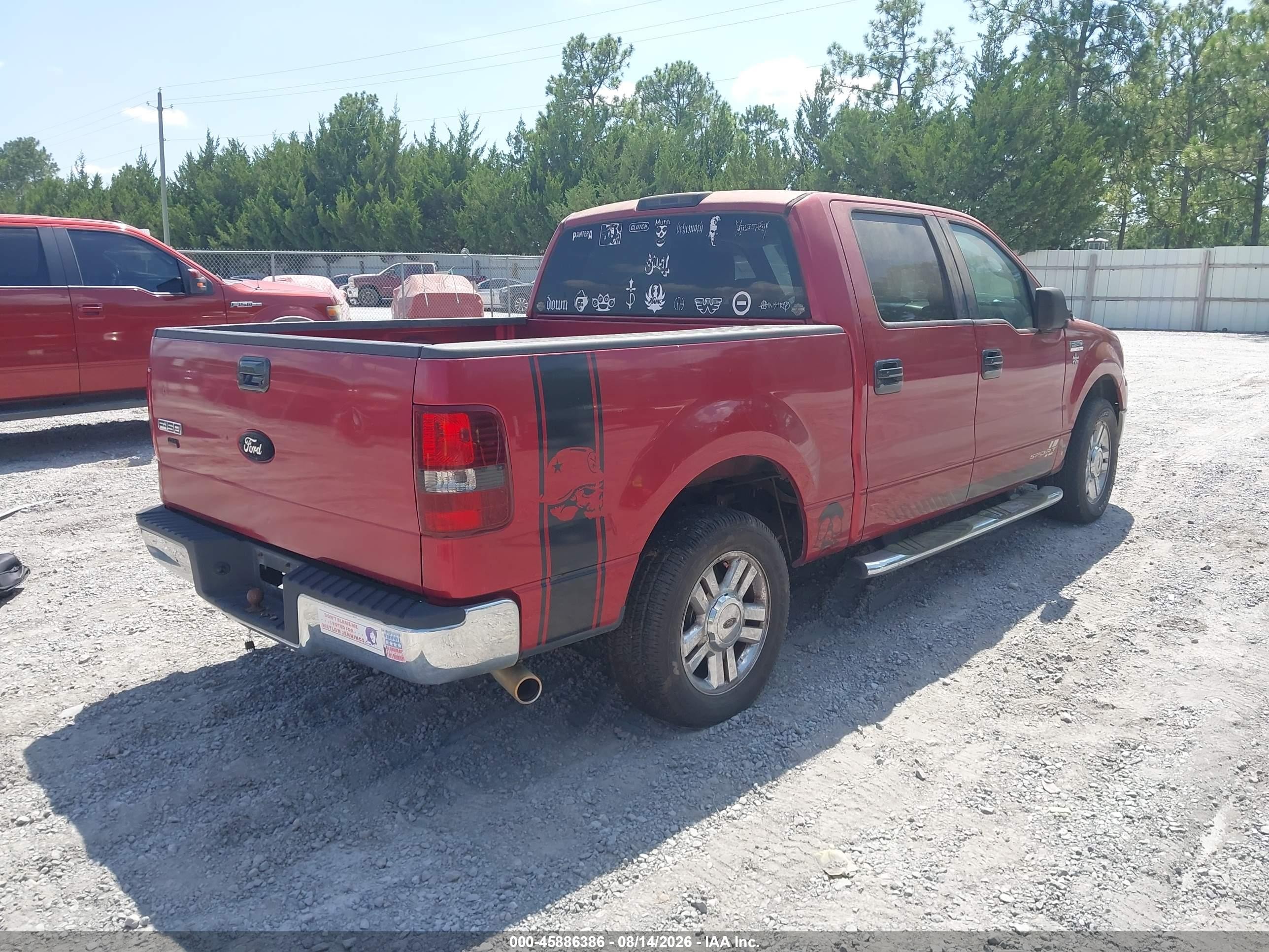 2008 Ford F-150 60th Anniversary/fx2/xl/xlt Red vin: 1FTRW12WX8FB00869