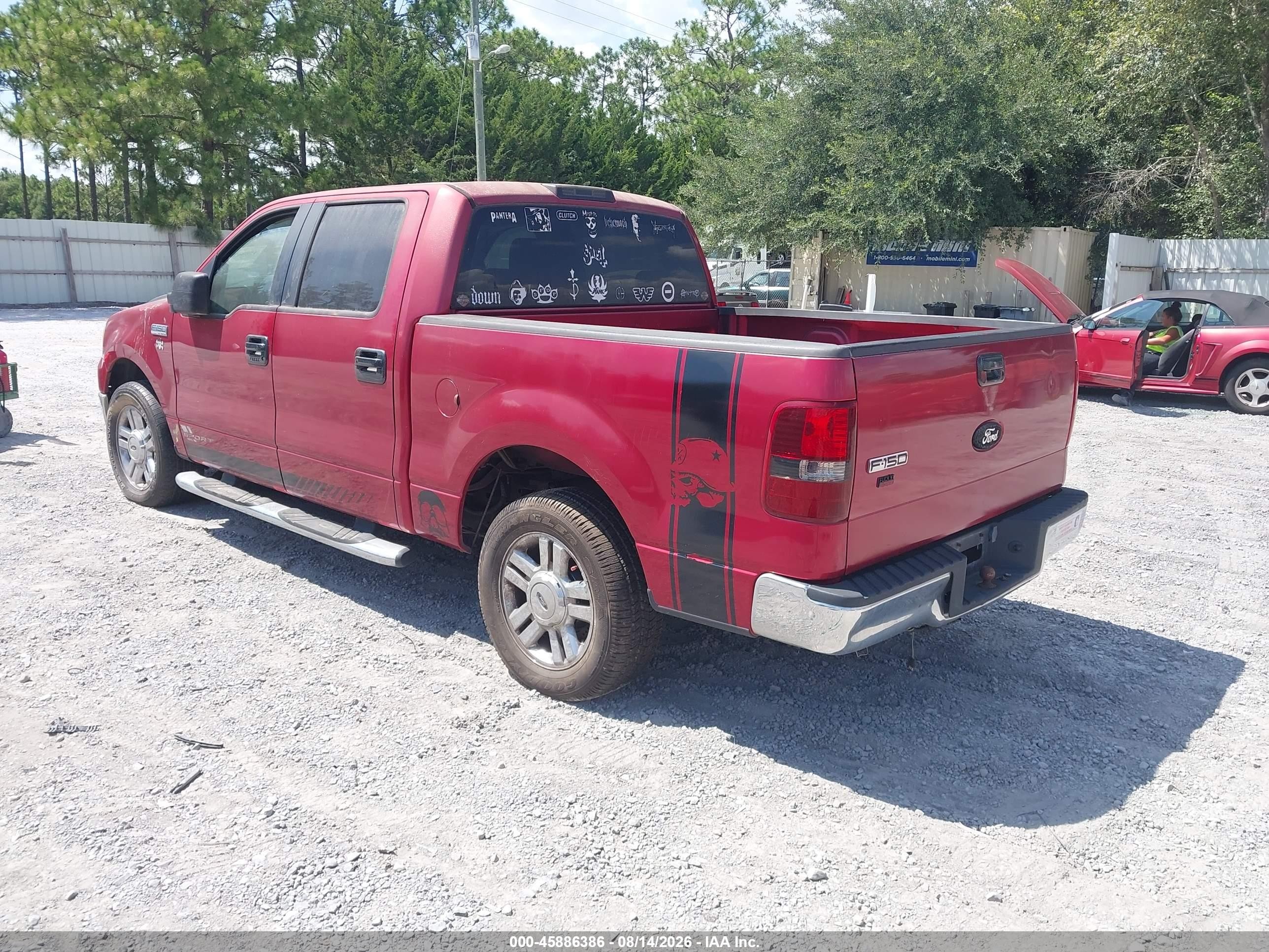 2008 Ford F-150 60th Anniversary/fx2/xl/xlt Red vin: 1FTRW12WX8FB00869