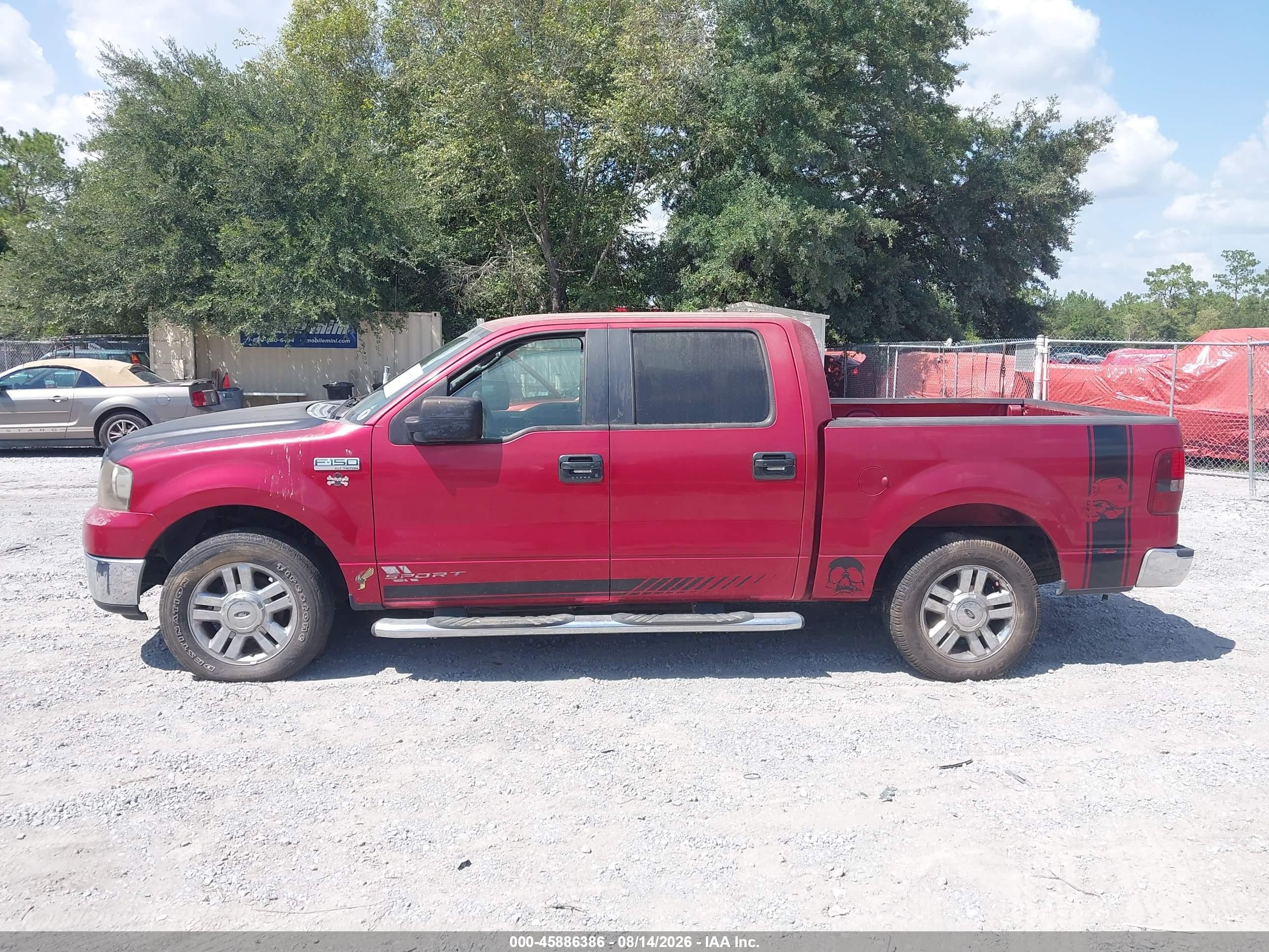 2008 Ford F-150 60th Anniversary/fx2/xl/xlt Red vin: 1FTRW12WX8FB00869