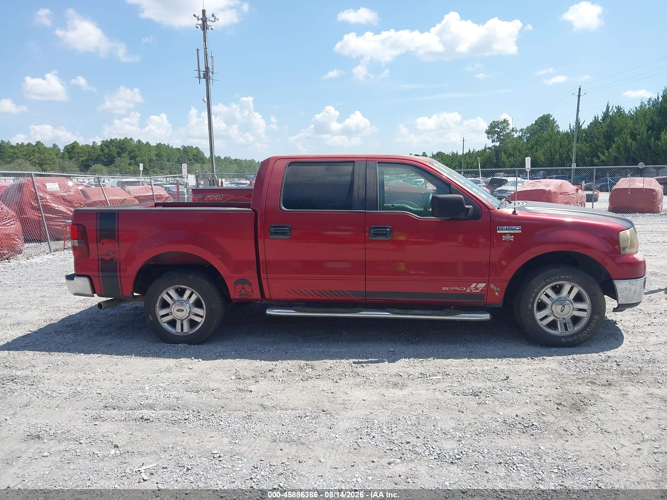 2008 Ford F-150 60th Anniversary/fx2/xl/xlt Red vin: 1FTRW12WX8FB00869