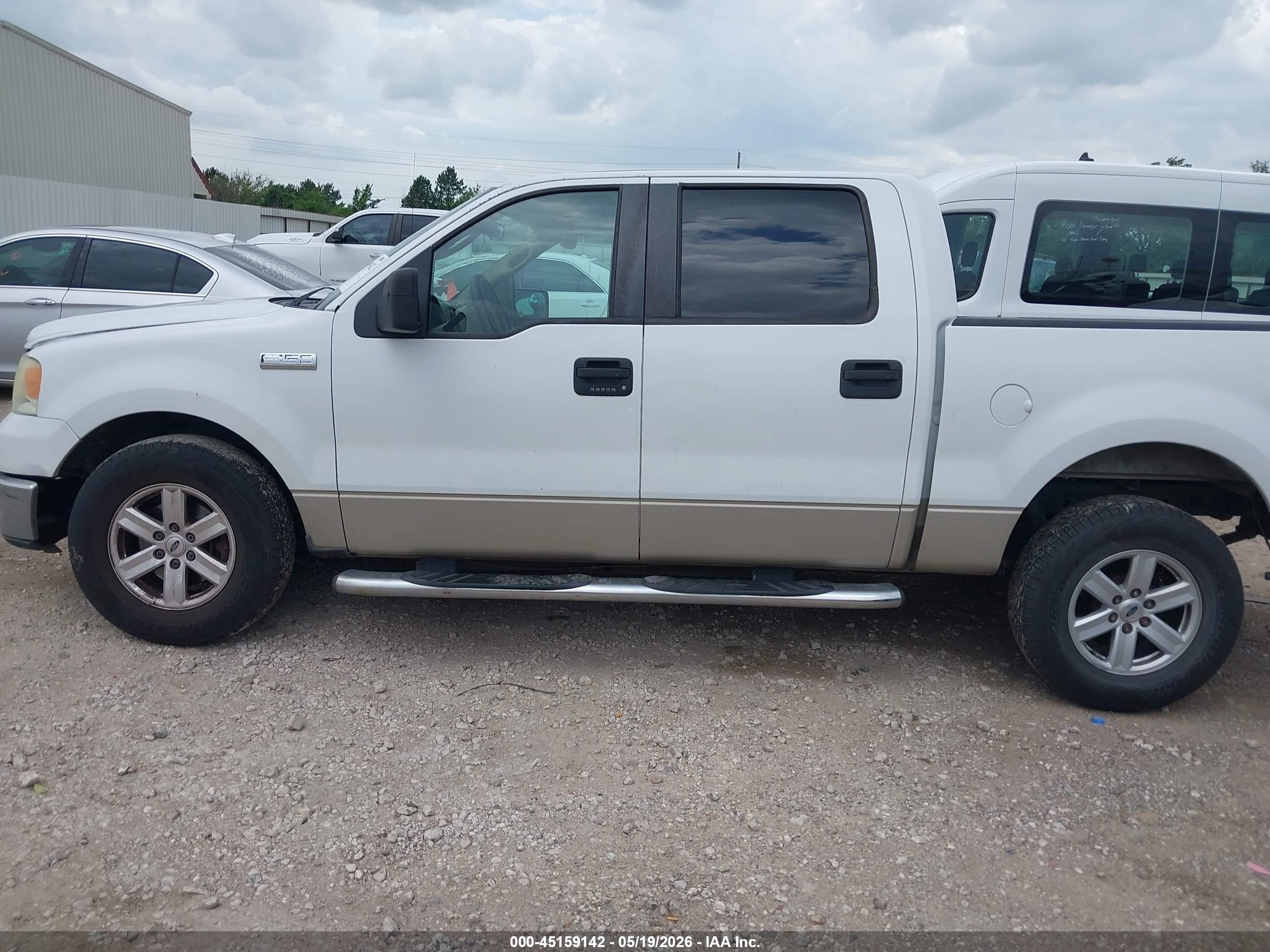 2008 Ford F-150 60th Anniversary/fx2/xl/xlt White vin: 1FTRW12WX8FB51904