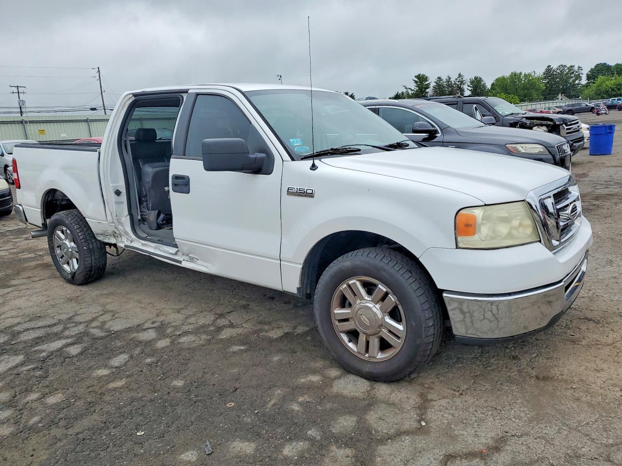 2008 Ford F150 Supercrew White vin: 1FTRW12WX8FC07470
