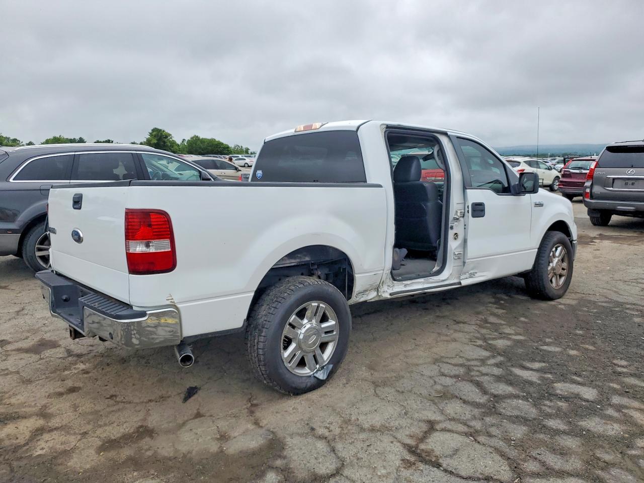 2008 Ford F150 Supercrew White vin: 1FTRW12WX8FC07470