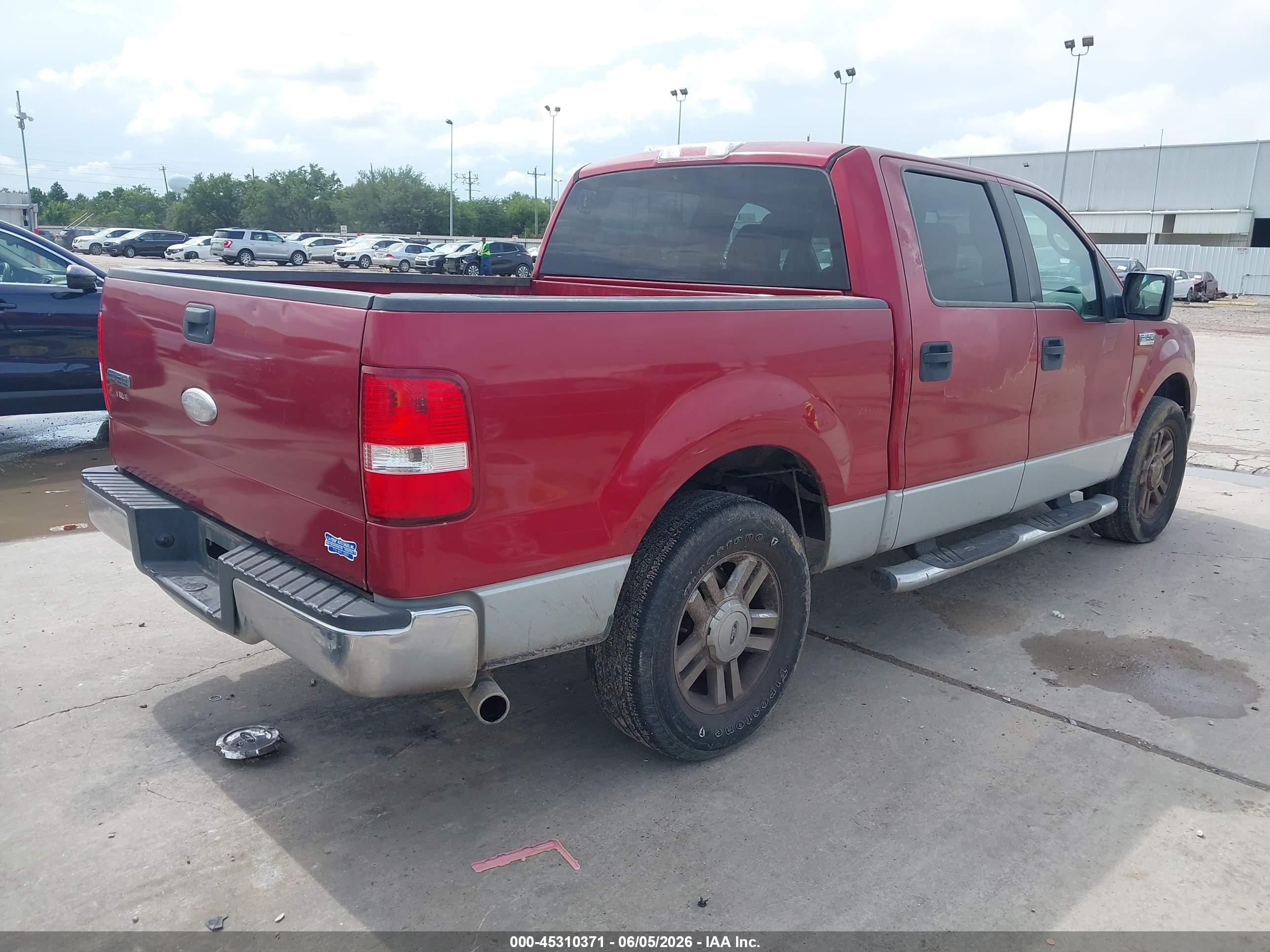 2008 Ford F-150 Xlt Красный vin: 1FTRW12WX8KC57115