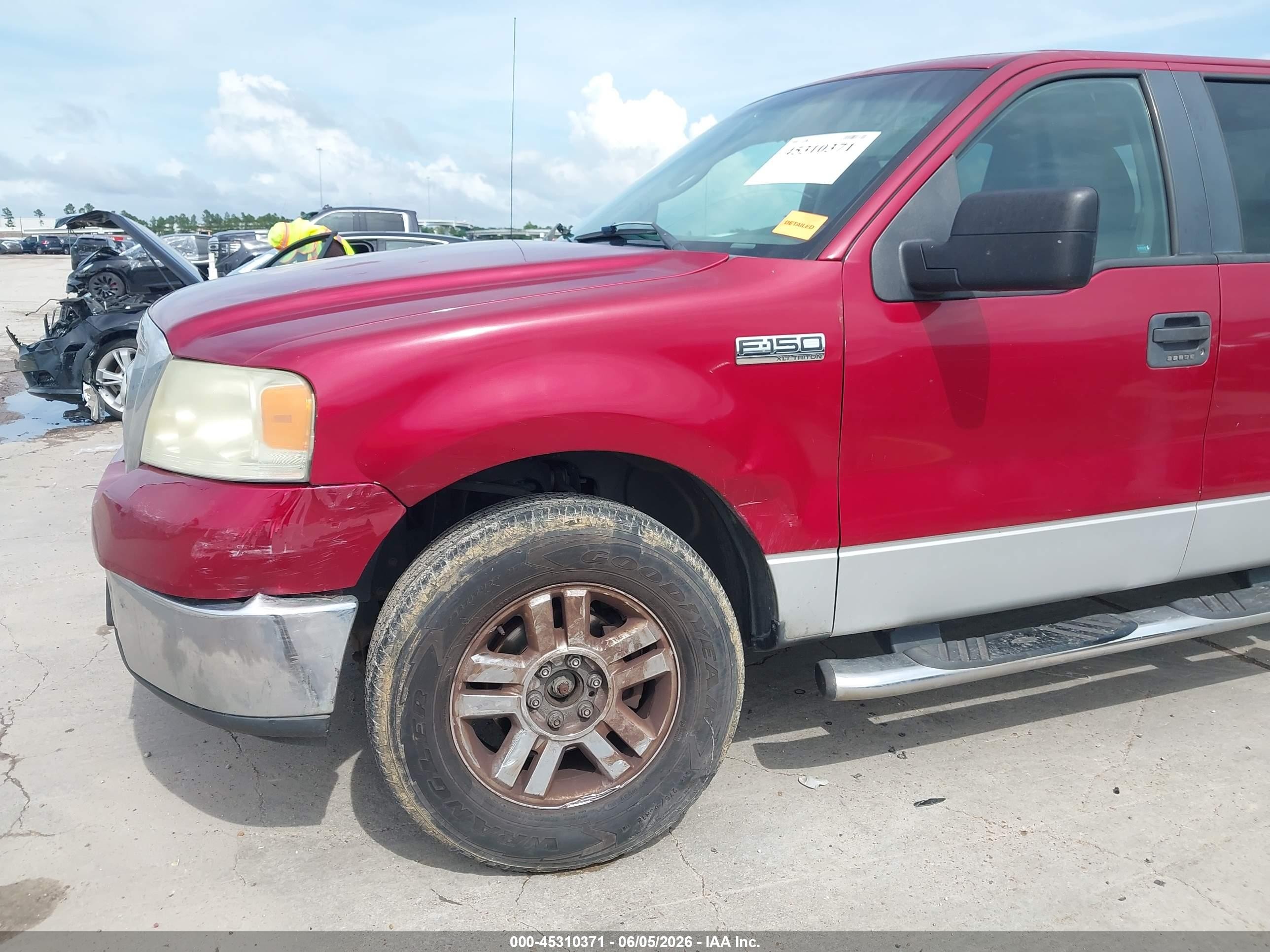 2008 Ford F-150 Xlt Красный vin: 1FTRW12WX8KC57115